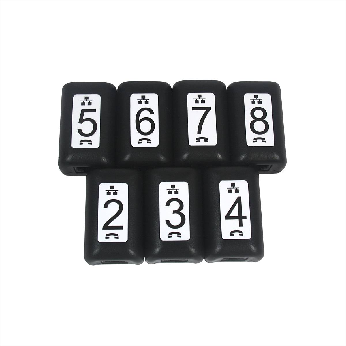 SOFTING Wiremap Identifikatoren, Set mit 7 Stück (#2 - #8) Tester Kabeltester / Netzwerktester