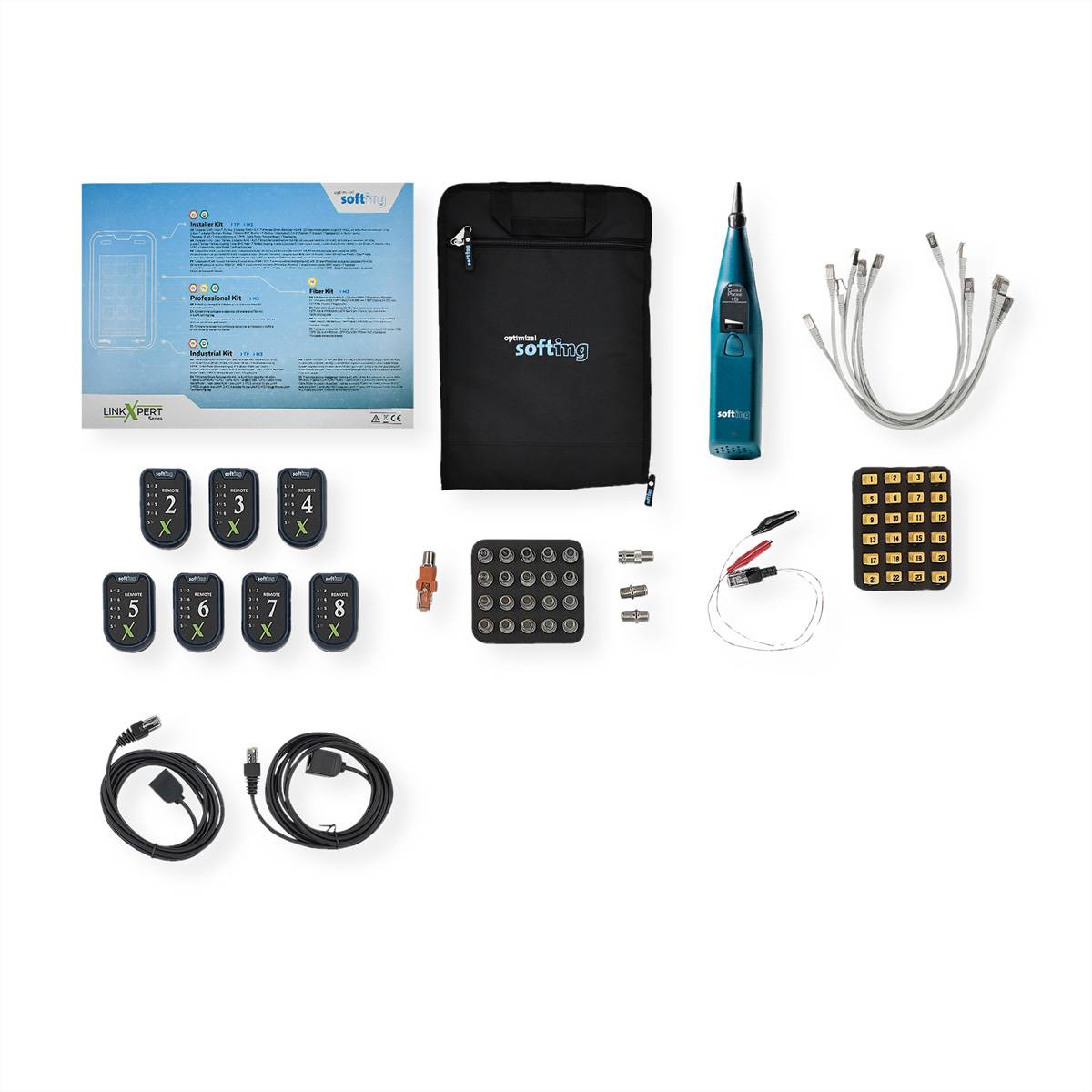 SOFTING Installer Zubehör Kit, für LinkXpert Serie Tester Kabeltester / Netzwerktester