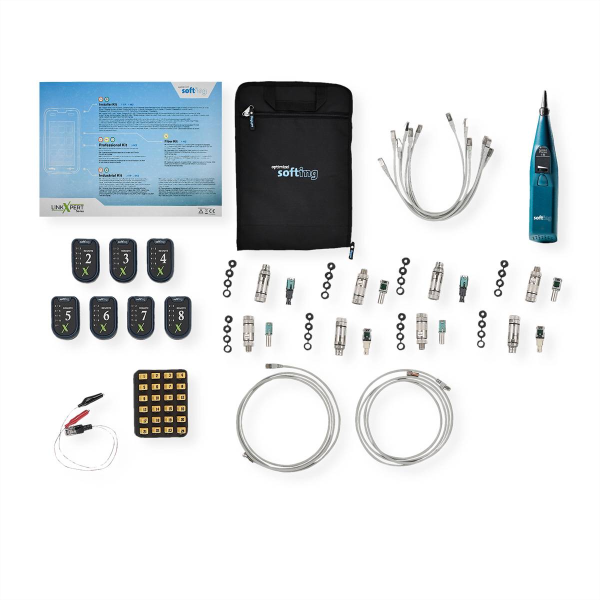 SOFTING Industrial Zubehör Kit, für LinkXpert Serie Tester Kabeltester / Netzwerktester