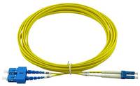 BLUEOPTICS - Duplex LWL Patchkabel LC-UPC/SC-UPC Singlemode 3 Meter