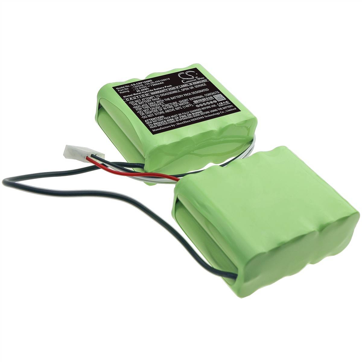 Ersatzakku für Criticon Dinamap Pro 1000 / type MS633177K - 12 Volt 7200mAh Ni-MH