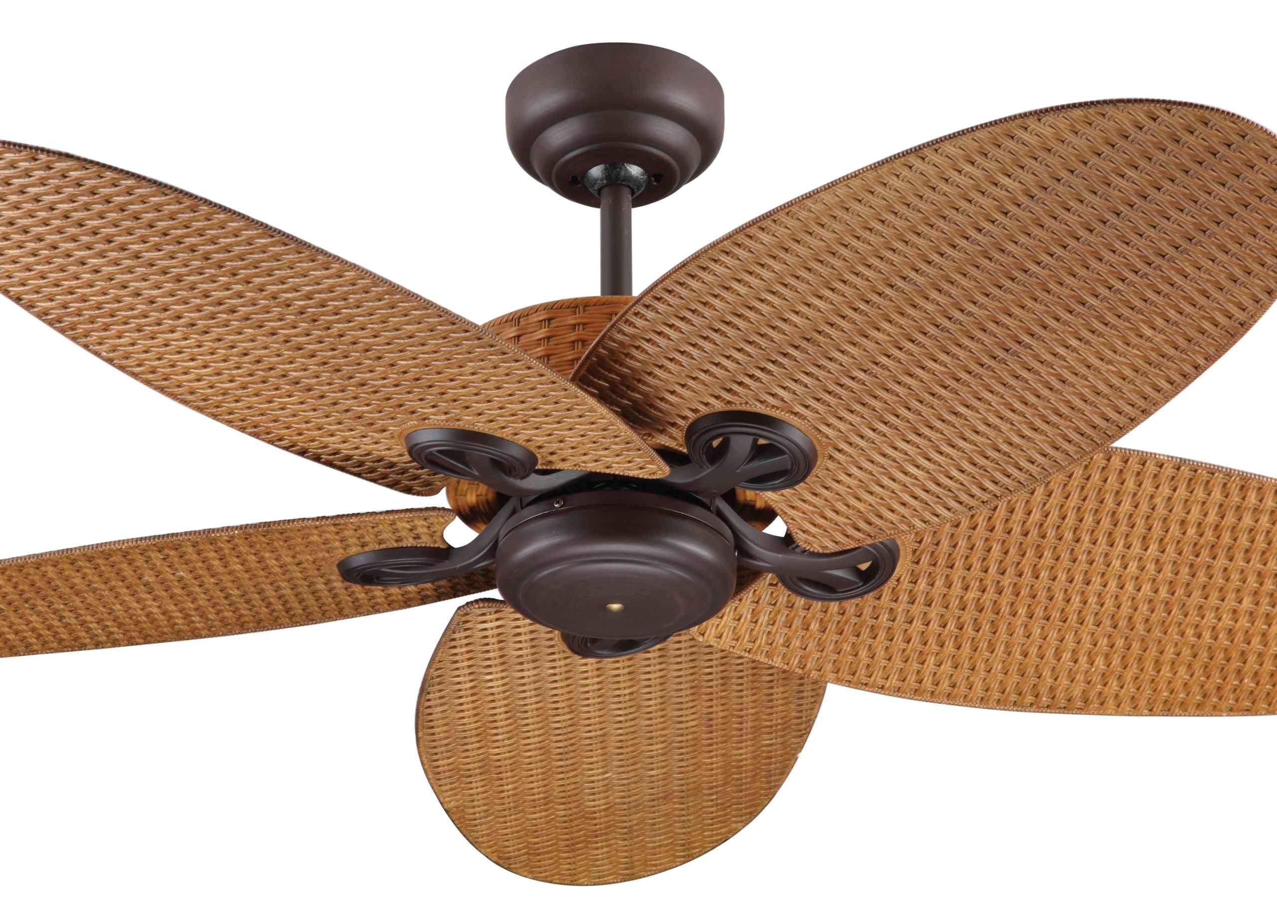 Deckenventilator Fijian II Braun mit Wandschalter