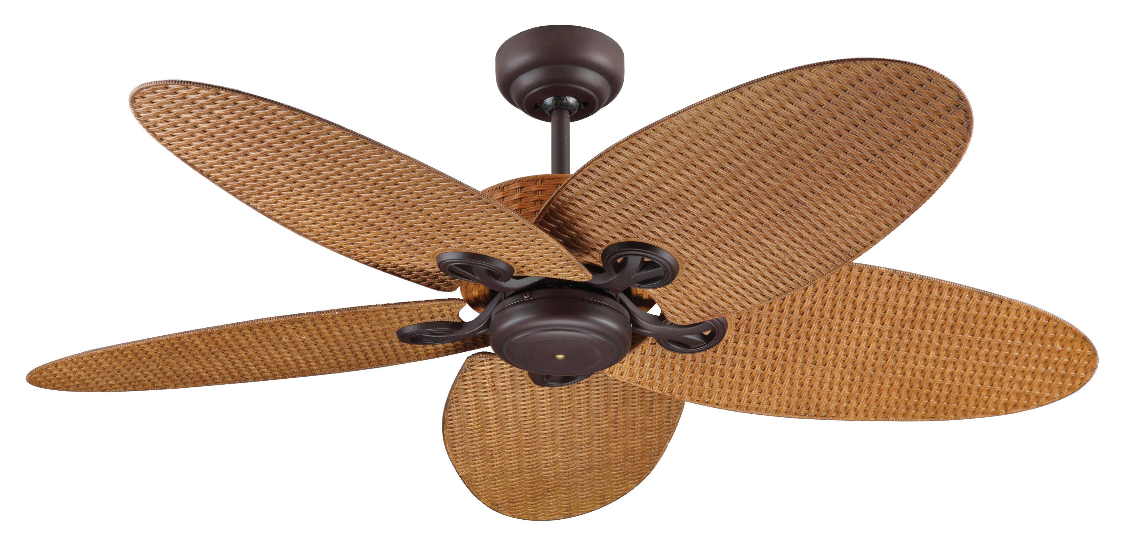 Deckenventilator Fijian II Braun mit Wandschalter