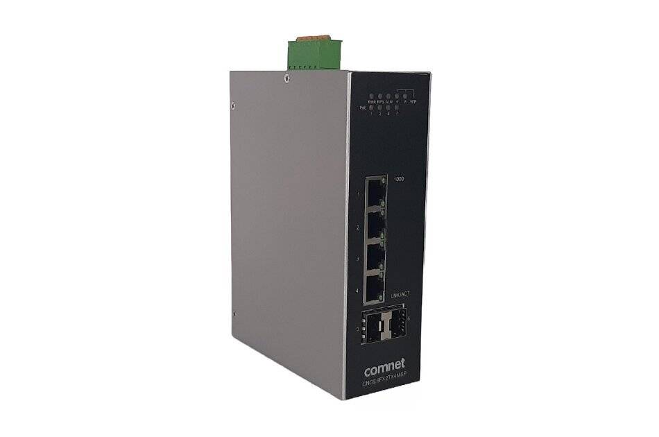 ComNet CNGE6FX2TX4MSP, Ethernet Switch, managed, 4x RJ45 Gbit, 2x SFP, PoE