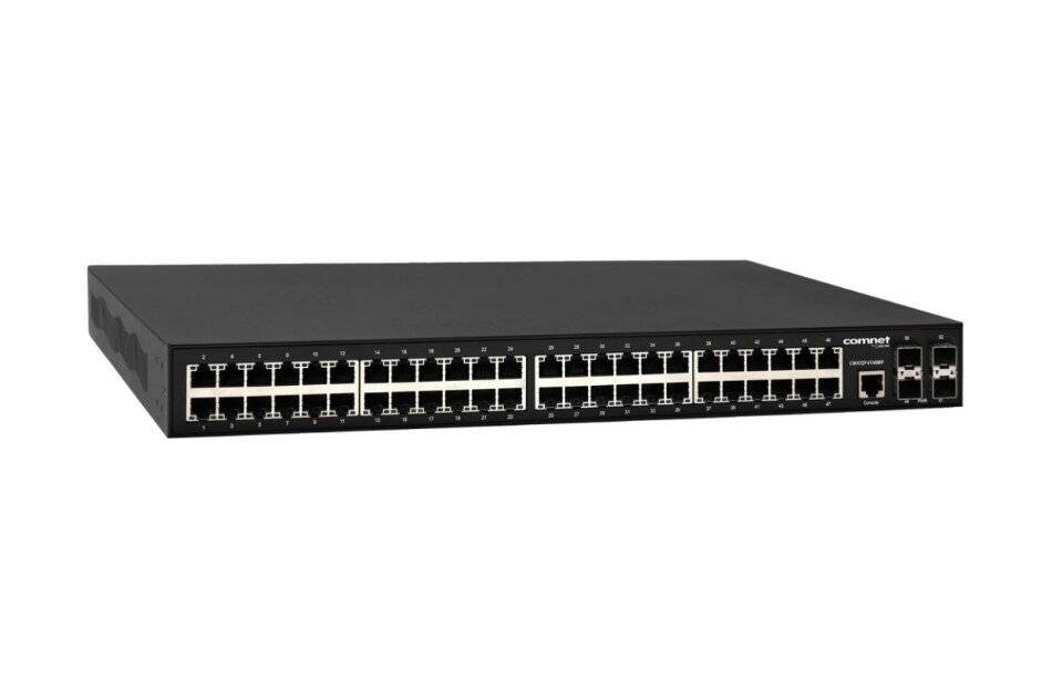 ComNet CWX52F4T48MP, Ethernet Switch, managed, Gigabit, 48x RJ45, 4x SFP, PoE, 802.3bt
