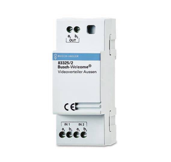 BJ Videoverteiler Außen REG 83325/2 Install.Baumaterial Hauskomm/Batt/Sicher Türkommunikation