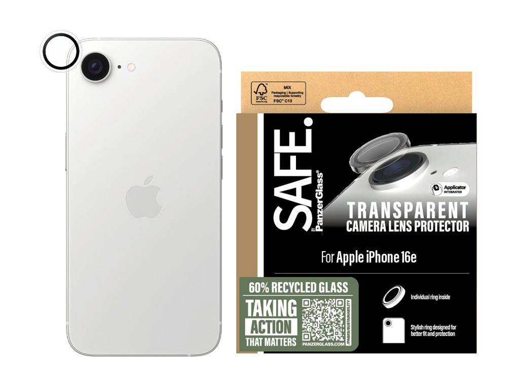 SAFE Camera Protector, clear iPhone 17e / 16e