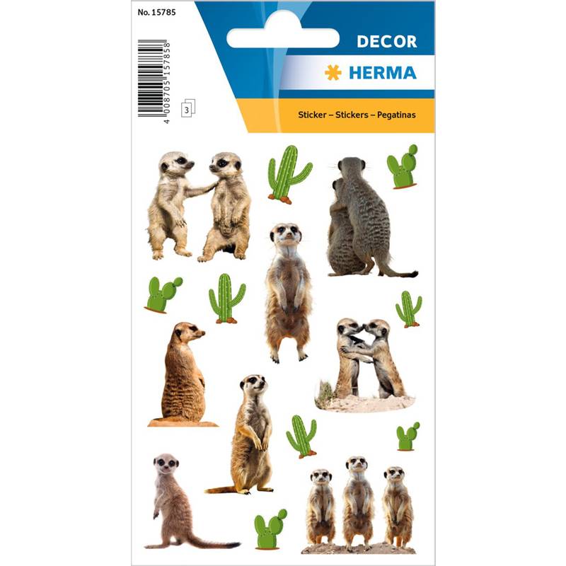 HERMA Sticker DECOR Erdmännchen, Papier