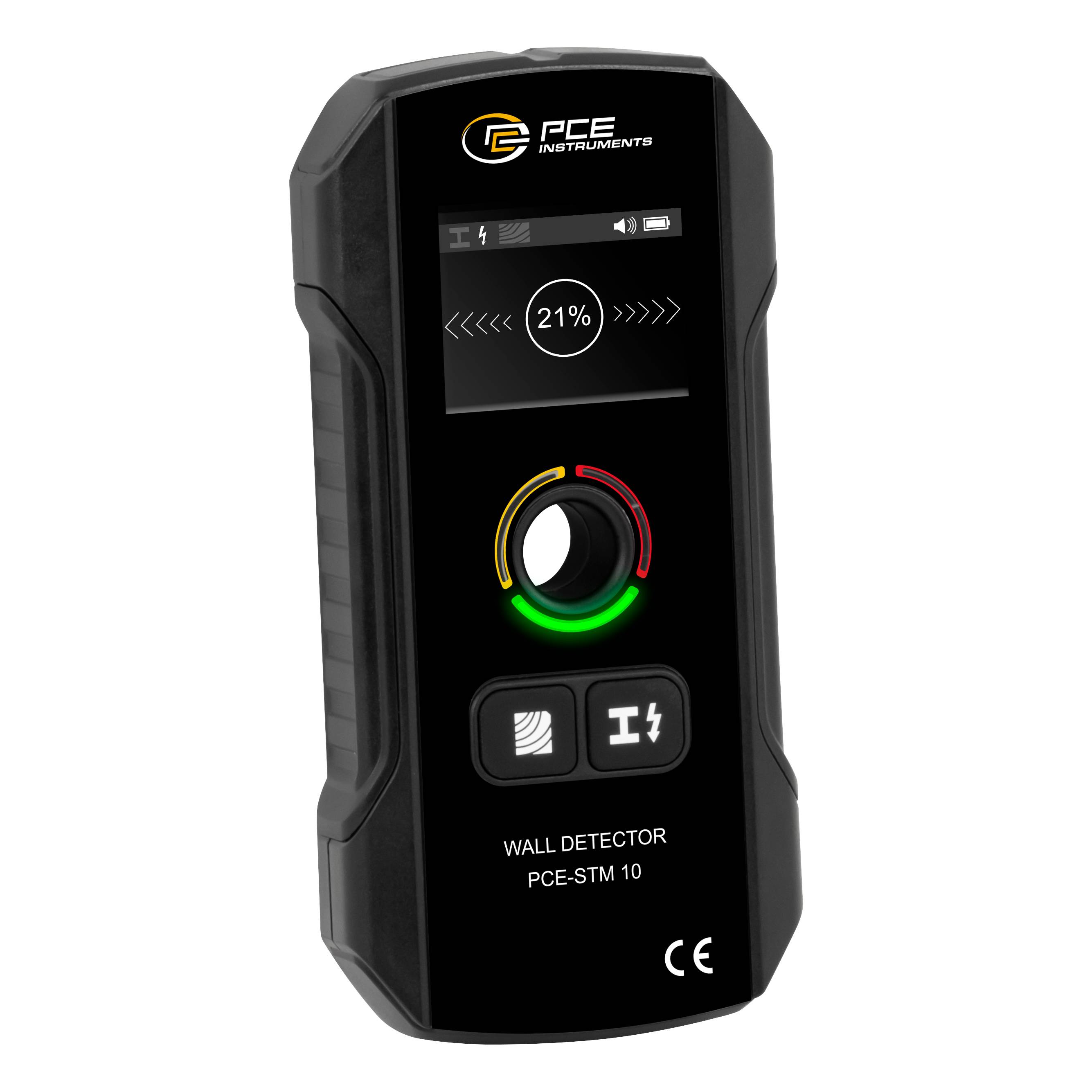 PCE Instruments Kabelsucher mit Markierungsloch PCE-STM 10 |Metall Holzbalken Stromleitungen |Alarm visuell akustisch