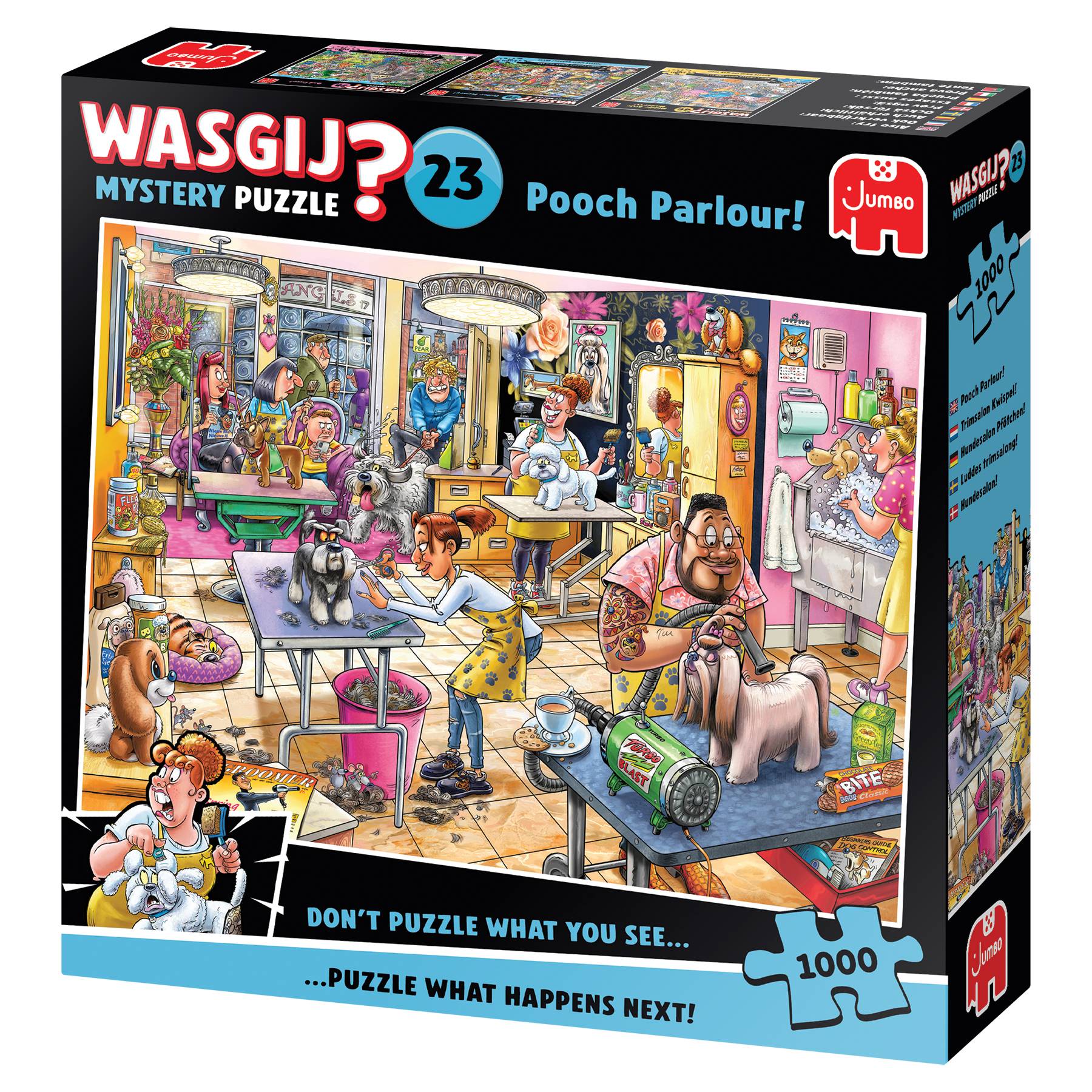 Wasgij Mystery 23, Hundesalon Pfötchen, 1000 Teile Puzzle