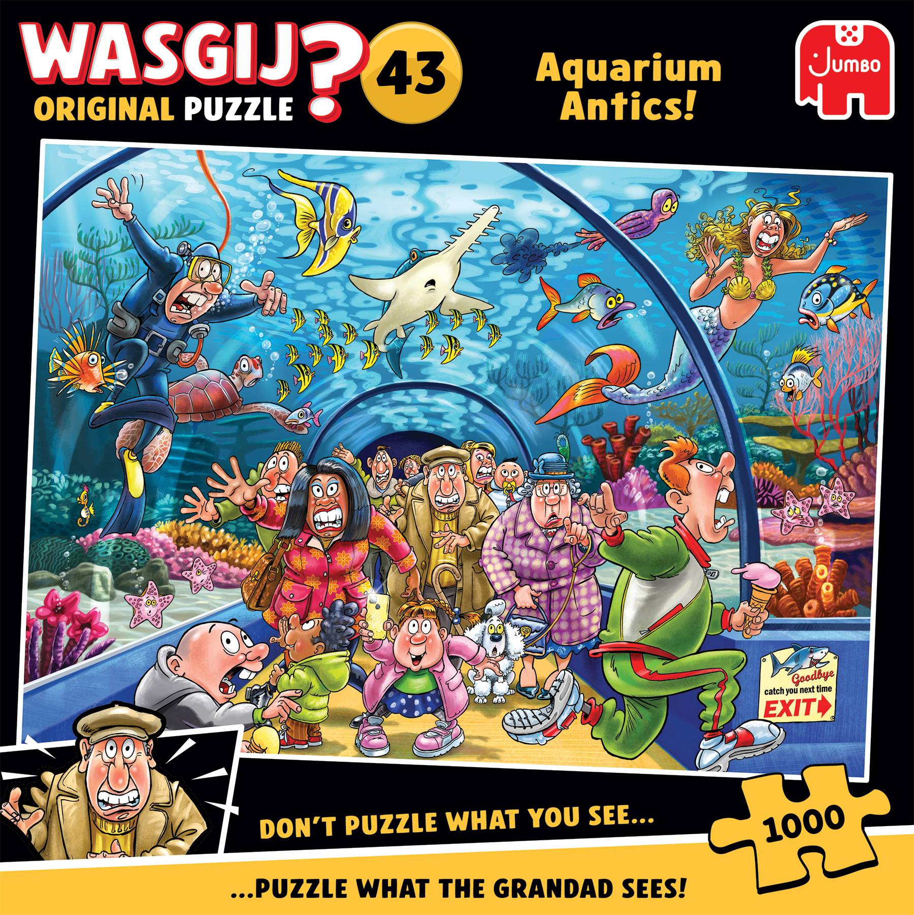 Wasgij Original 43, Wie ein Fisch im Wasser, 1000 Teile Puzzle