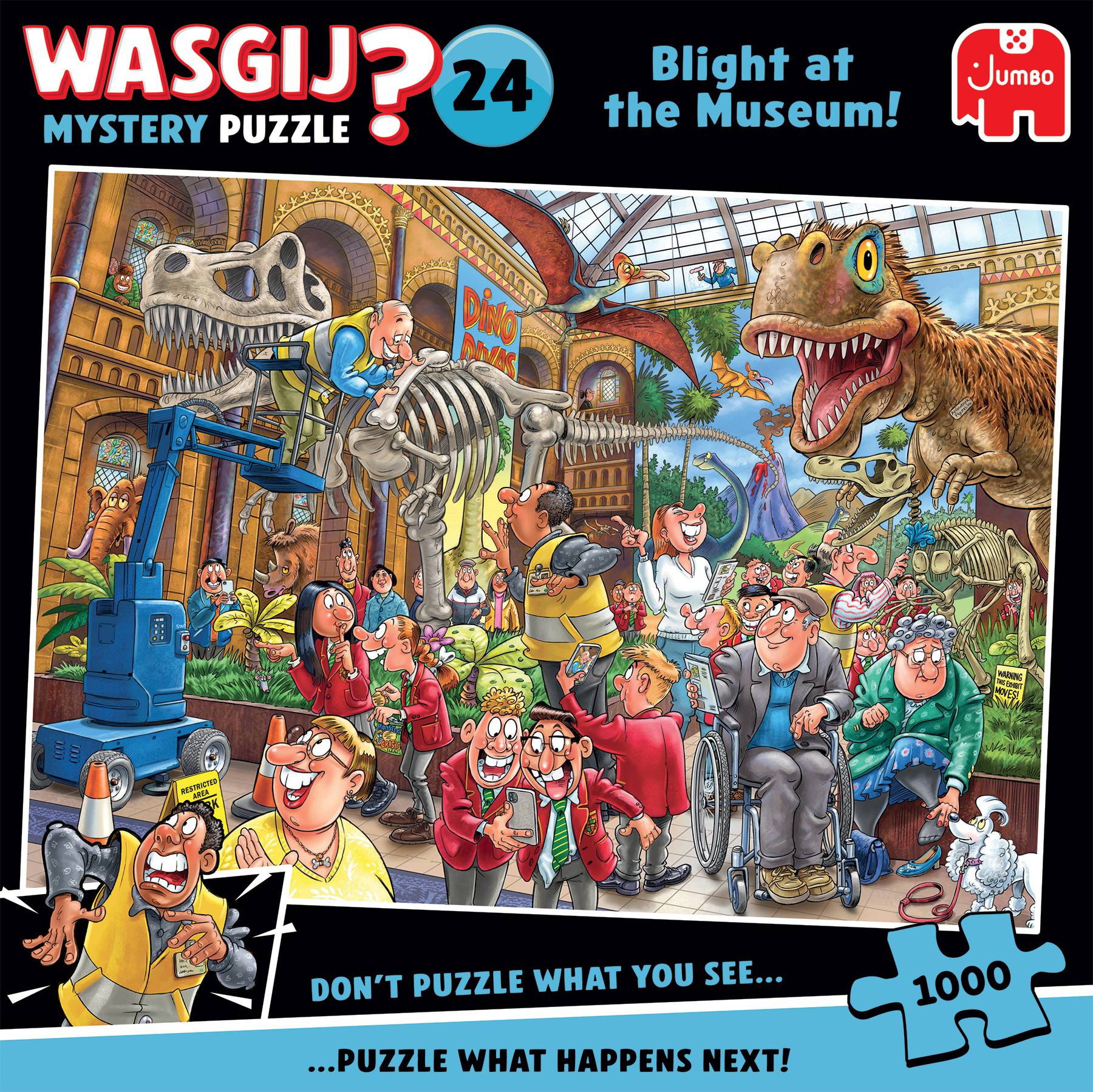Wasgij Mystery 24, Panik im Museum, 1000 Teile Puzzle