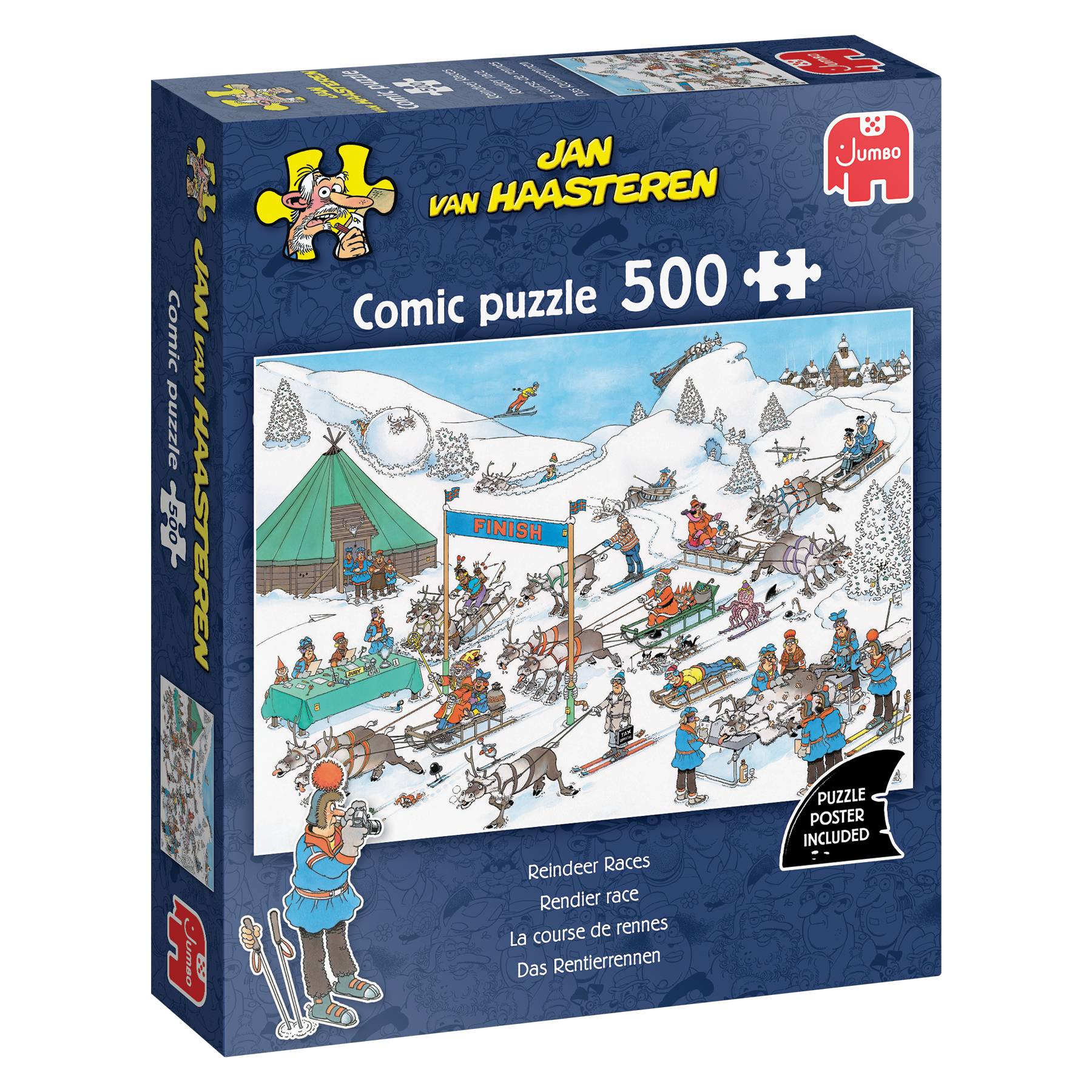 Jan van Haasteren, Das Rentierrennen, 500 Teile Puzzle