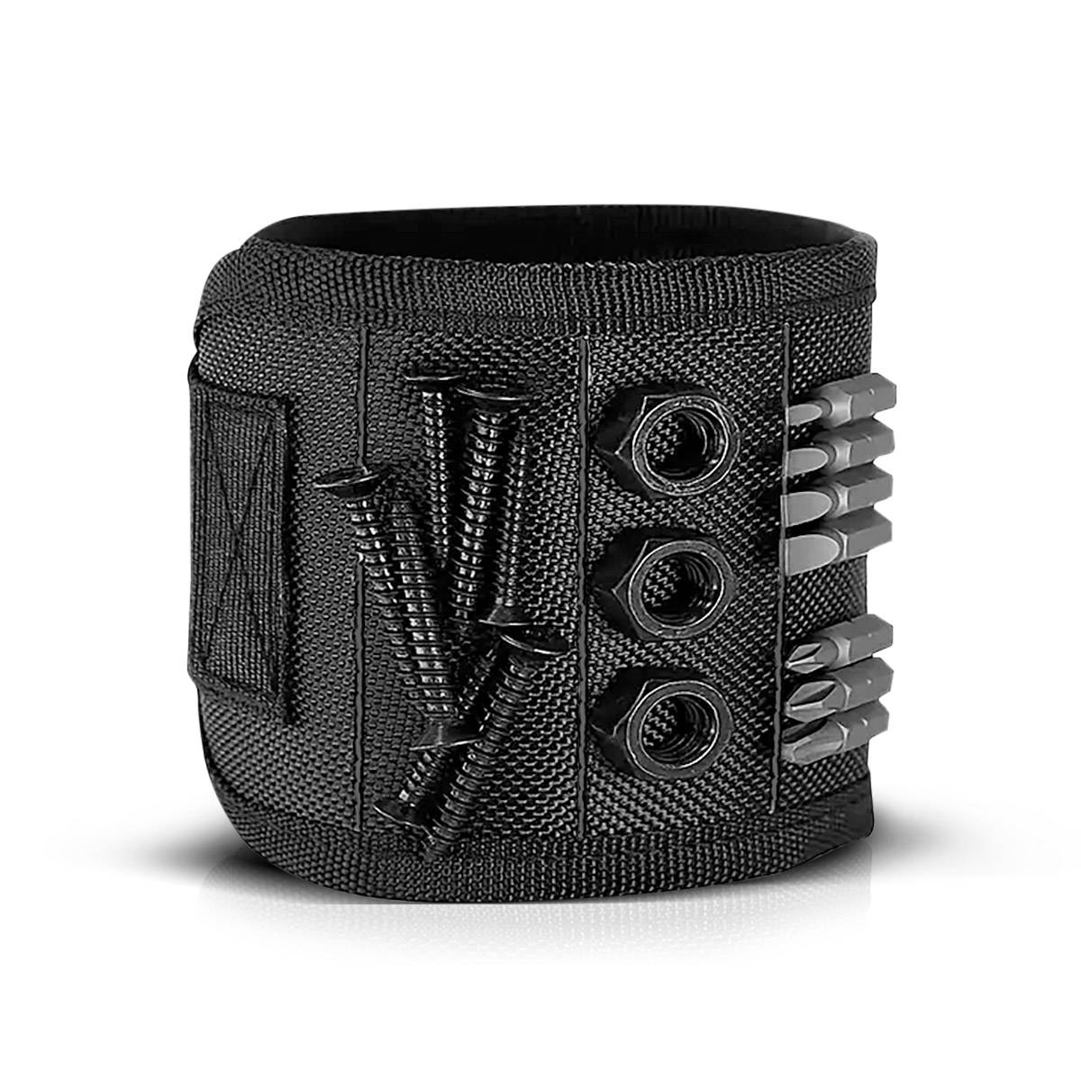 STAHLWERK Magnet-Armband für Heim-Handwerker mit Klettverschluss zur Befestigung