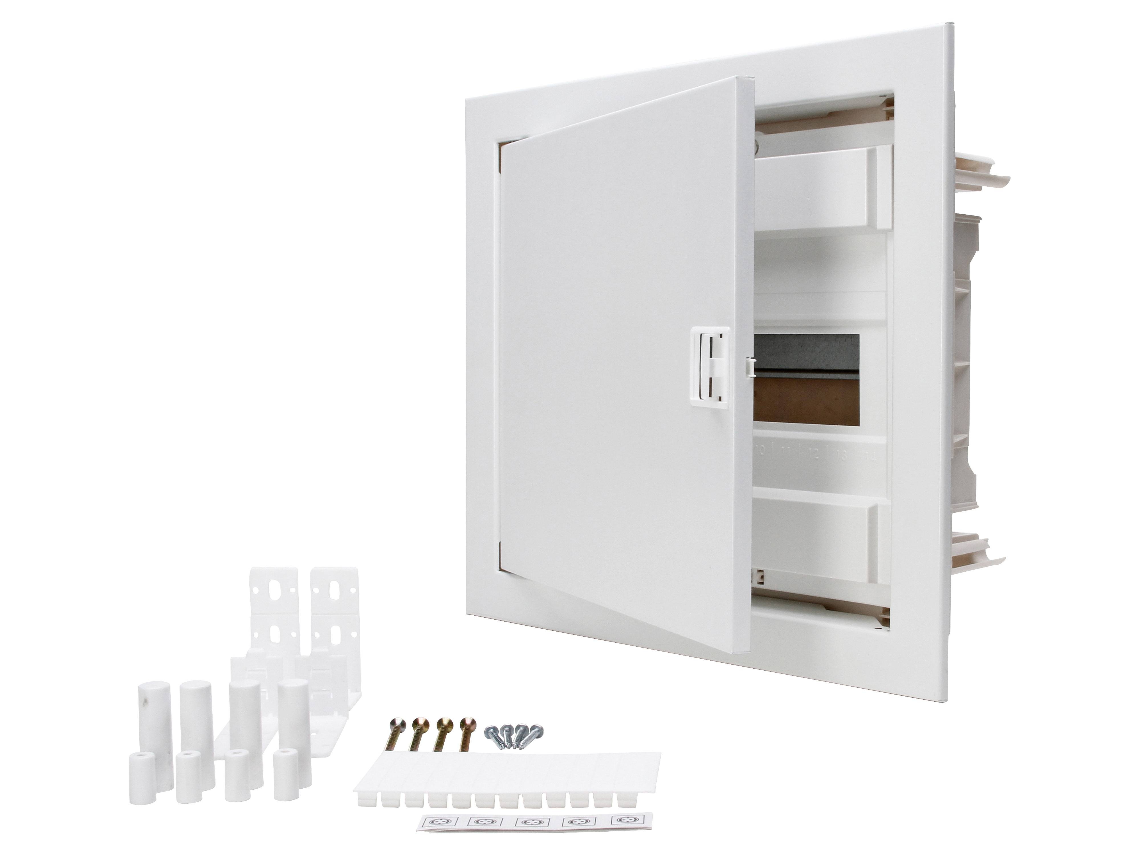 KOPP Unterputz-/Hohlwand-Verteilerkasten U12EP, IP40, 64A, 400VAC, 1-reihig