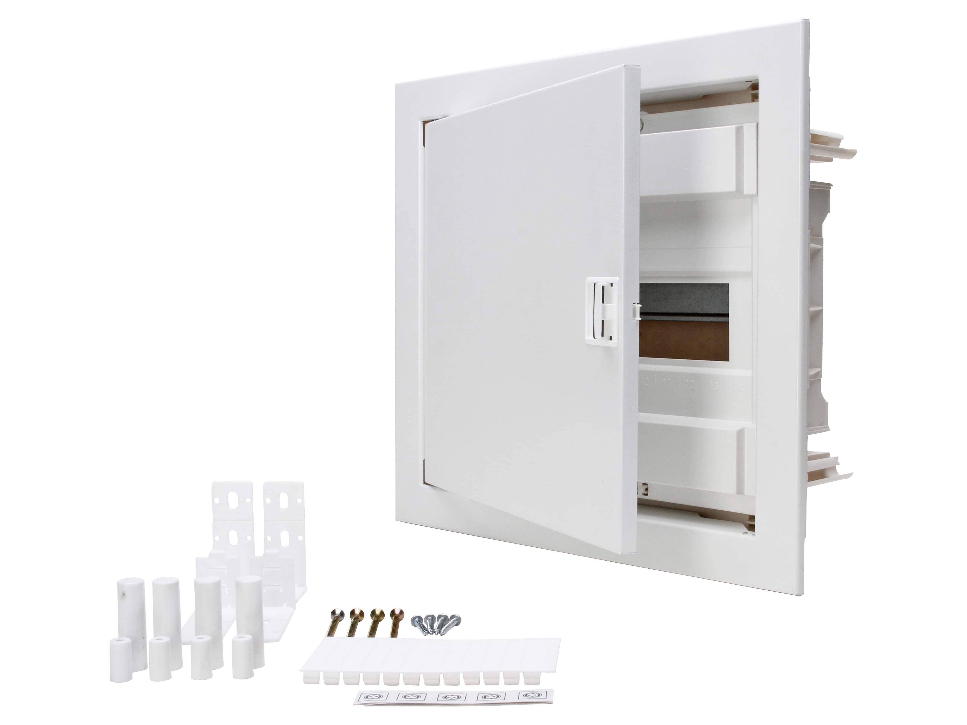 KOPP Unterputz-/Hohlwand-Verteilerkasten U12EP, IP40, 64A, 400VAC, 1-reihig