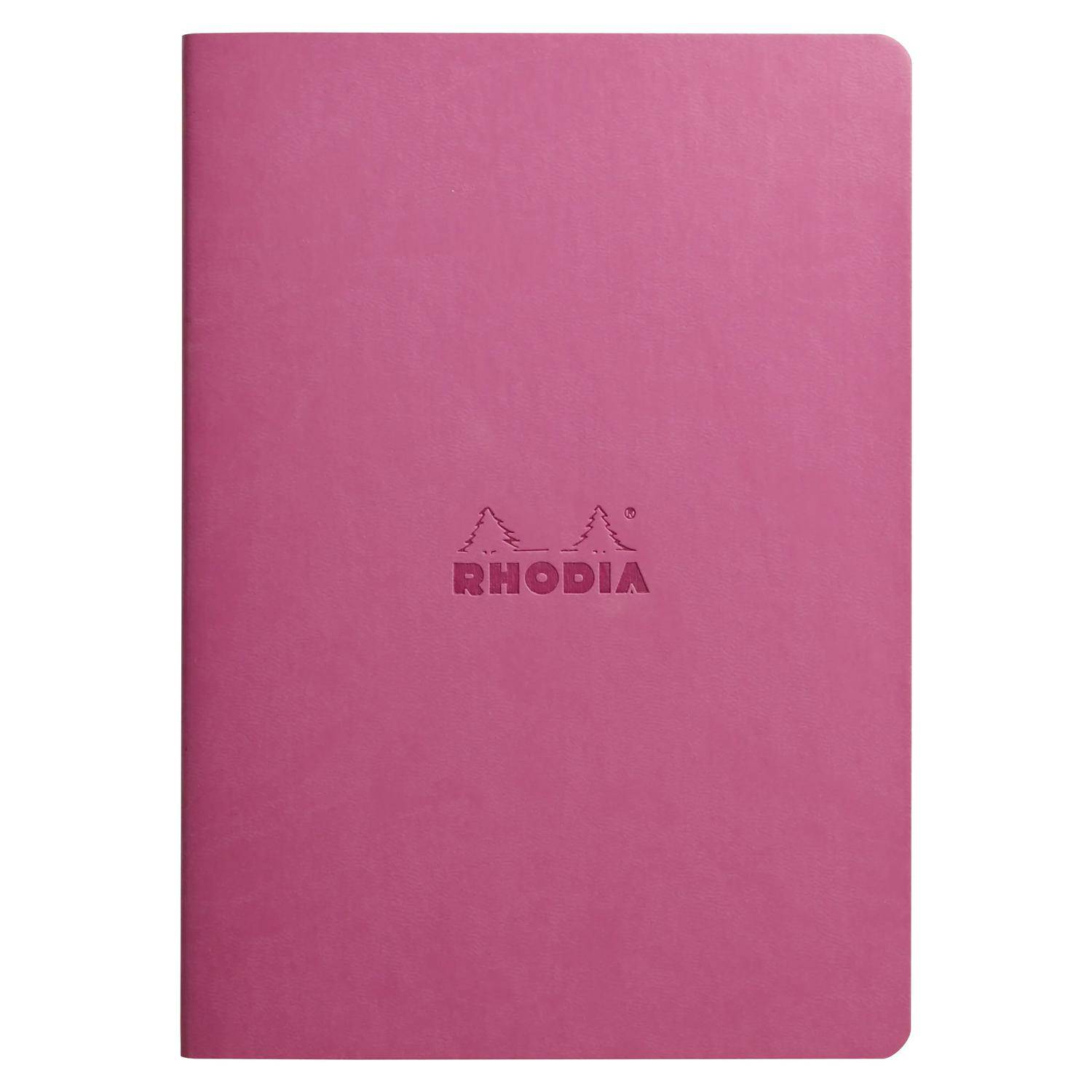 Rhodia Notizheft A5, 32 Bl dots/kariert, Papier 90g elfenbein Flieder 116461C