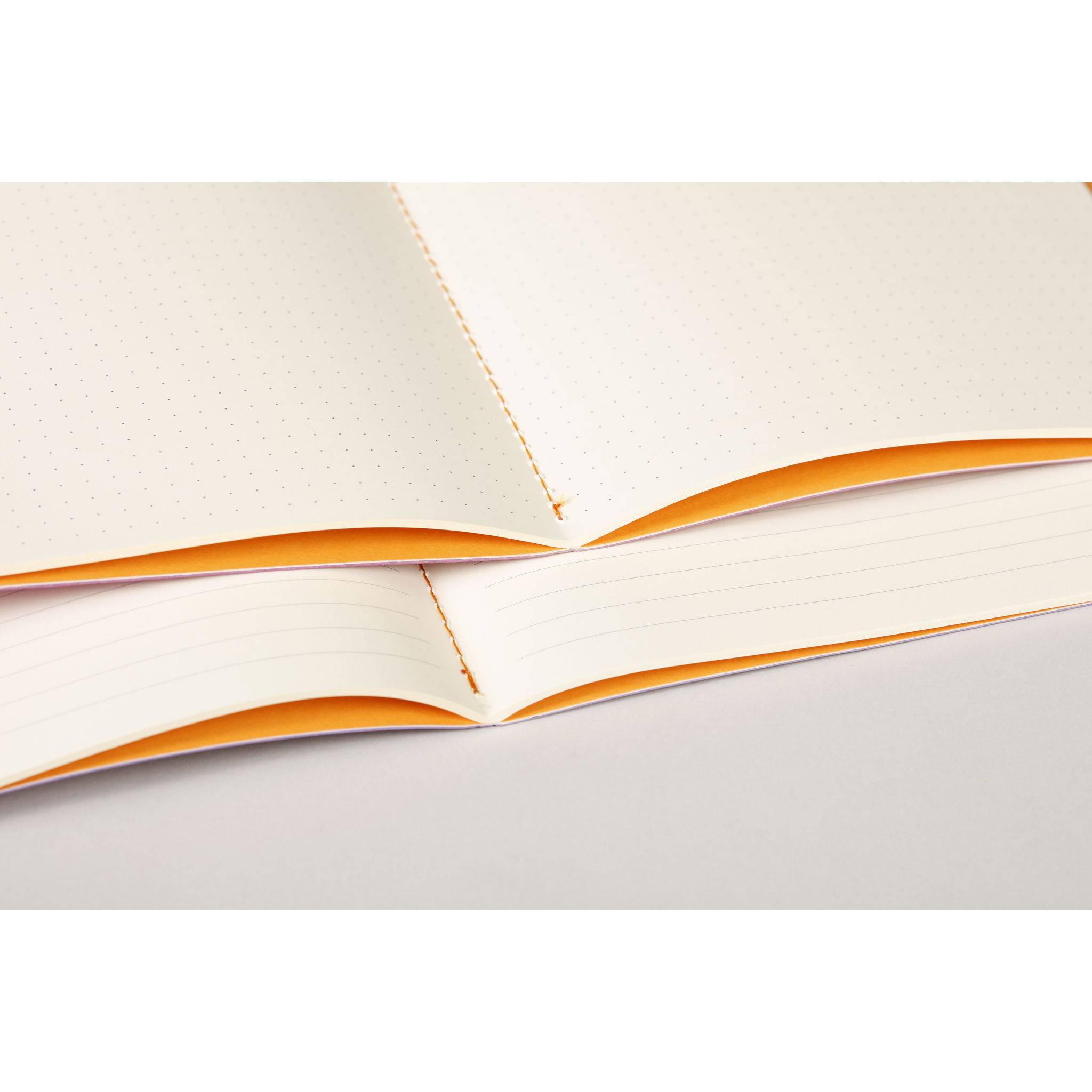 Rhodia Notizheft A5, 32 Bl dots/kariert, Papier 90g elfenbein Saphir 116458C