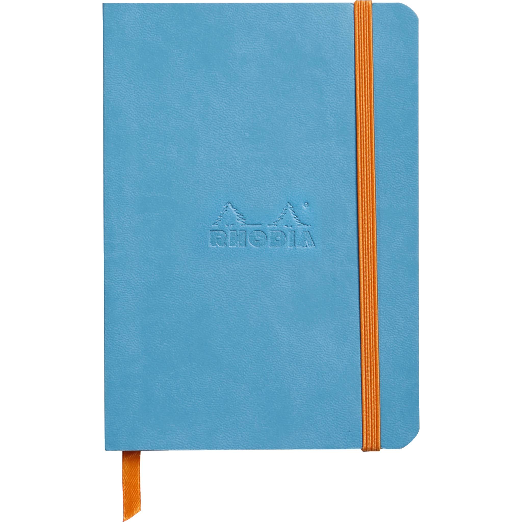 Rhodia flexibles Notizbuch A6 72 Bl liniert, Papier 90g, Türkis 117307C