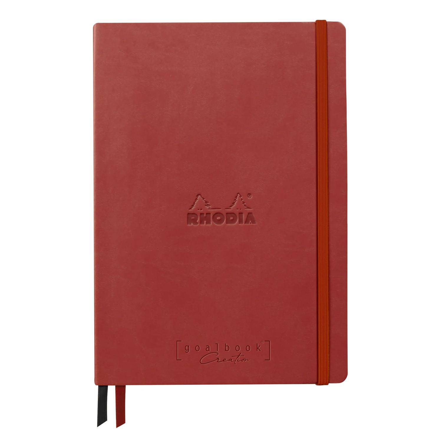 Rhodia Goalbook A5 Umschlag, 80 Bl glattes, kariert/dot 120g, Nacarat 194443C