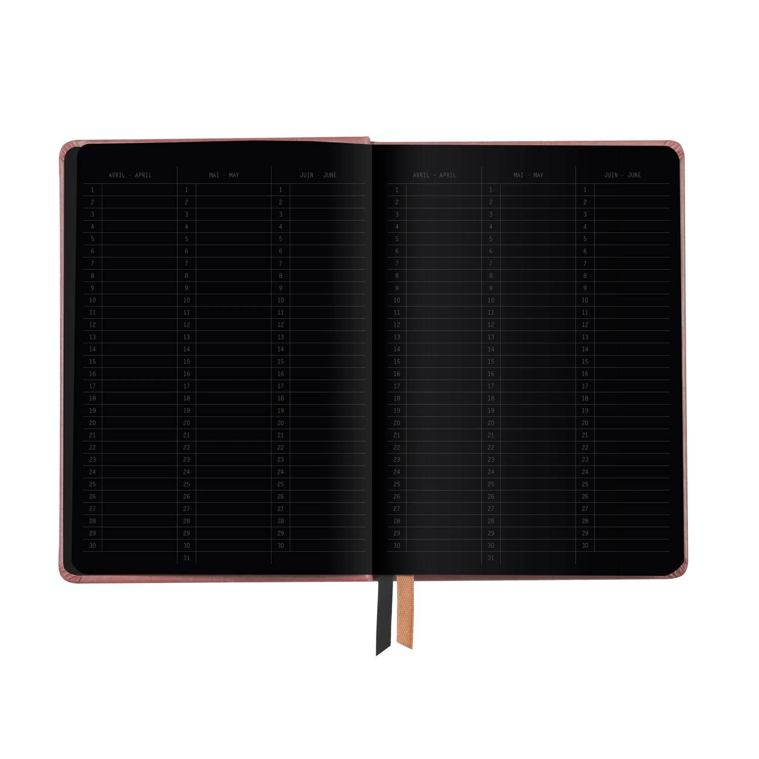 Rhodia Goalbook A5 Umschlag, 80 Bl glattes, kariert/dot 120g, Rosenholz 194444C