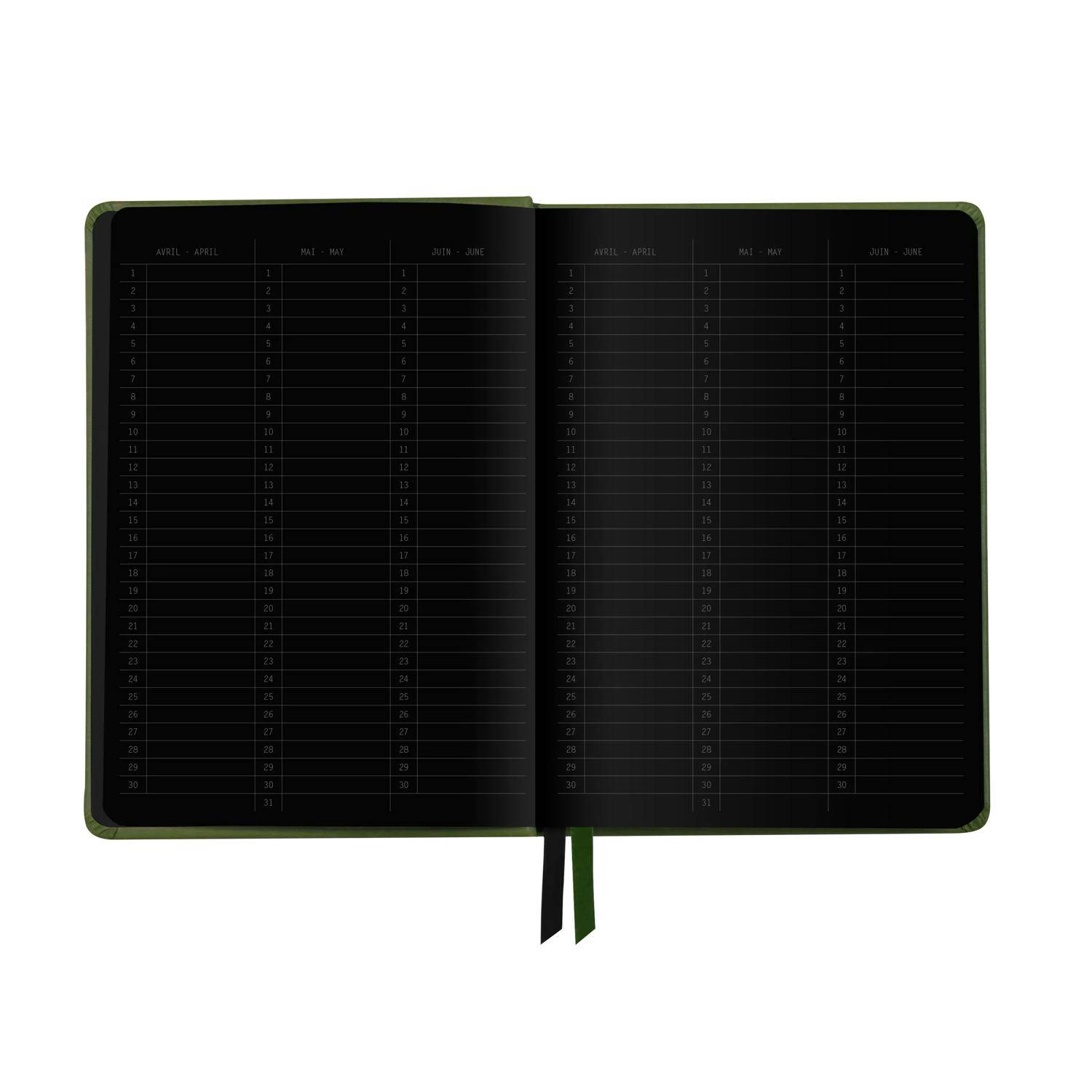 Rhodia Goalbook A5 Umschlag, 80 Bl glattes, kariert/dot 120g, Salbeigrün 194445C
