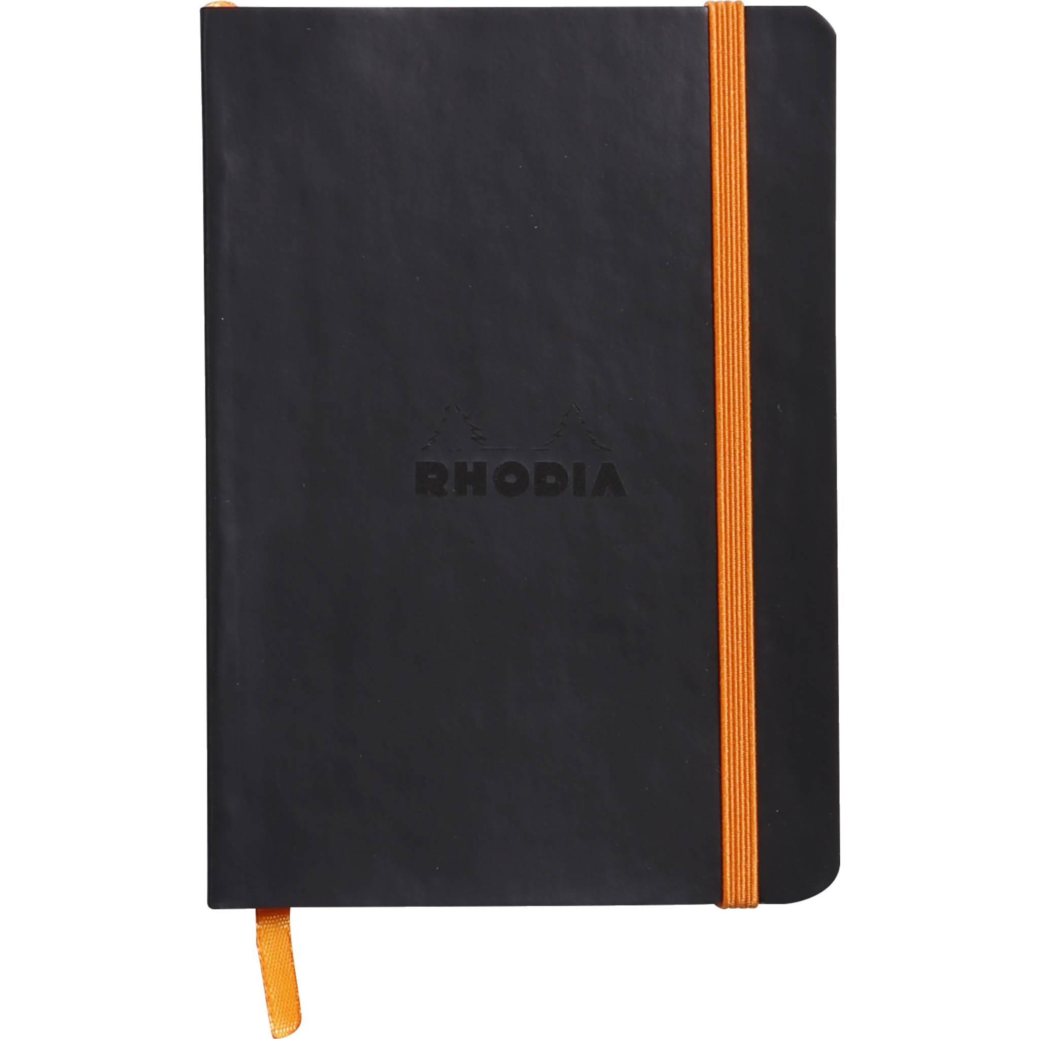 Rhodia flexibles Notizbuch A6 72 Bl liniert, Papier 90g, Schwarz 117302C