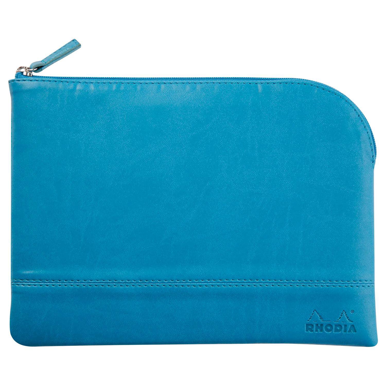 Rhodia Rhodiarama Etui aus Kunstleder Reißverschluss, 16x22 cm Türkis 116636C