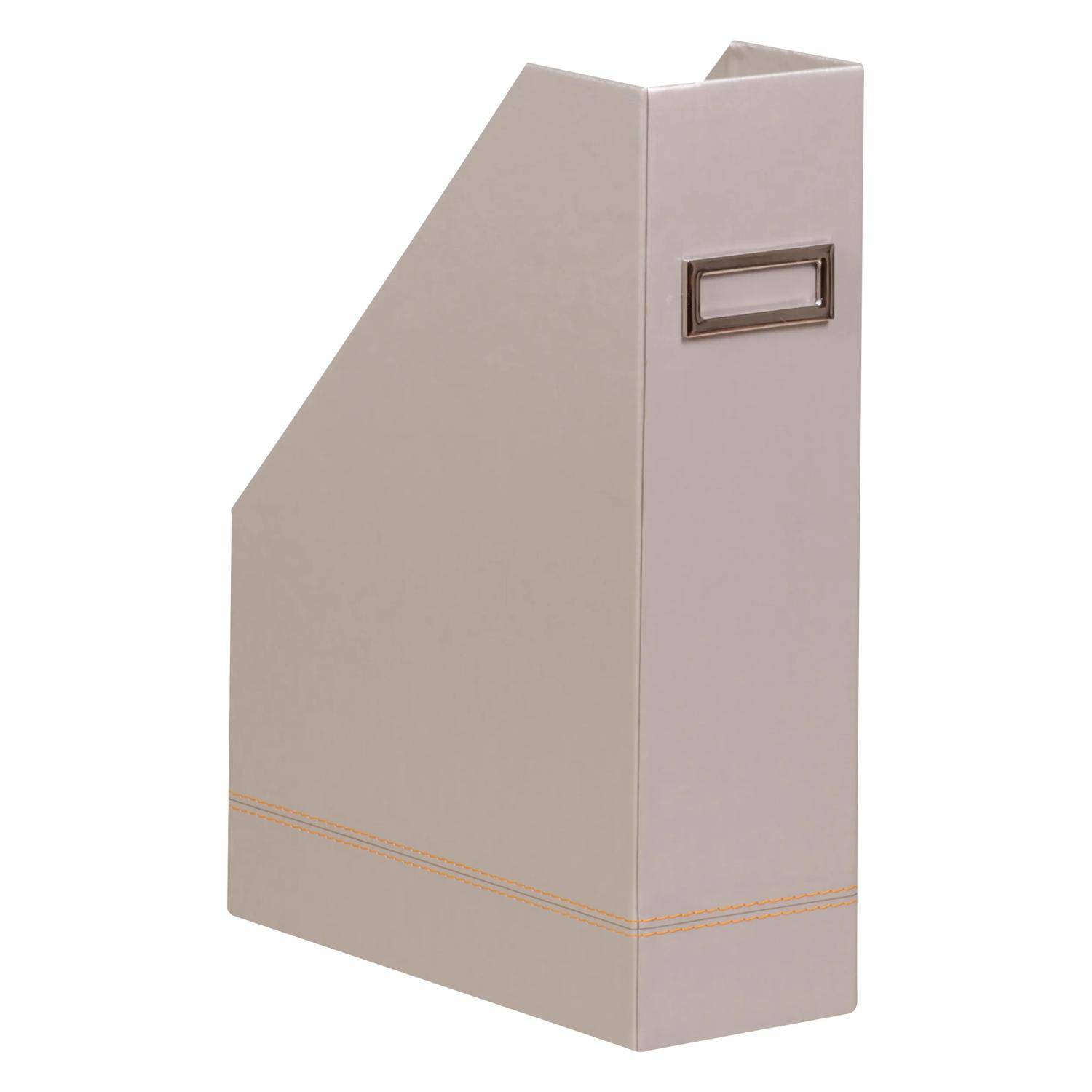 Rhodia Rhodiarama Stehsammler aus Kunstleder, 10x25x31cm - Silber 318831C