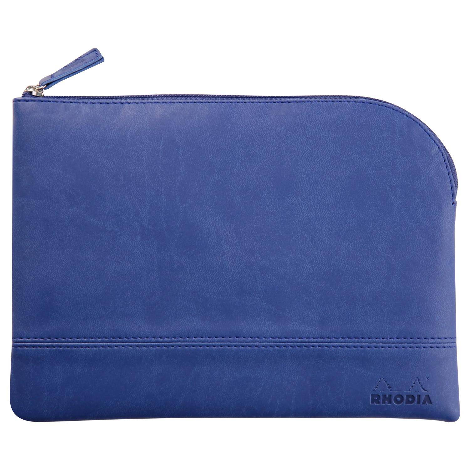 Rhodia Rhodiarama Etui aus Kunstleder Reißverschluss, 16x22 cm Saphir 116638C