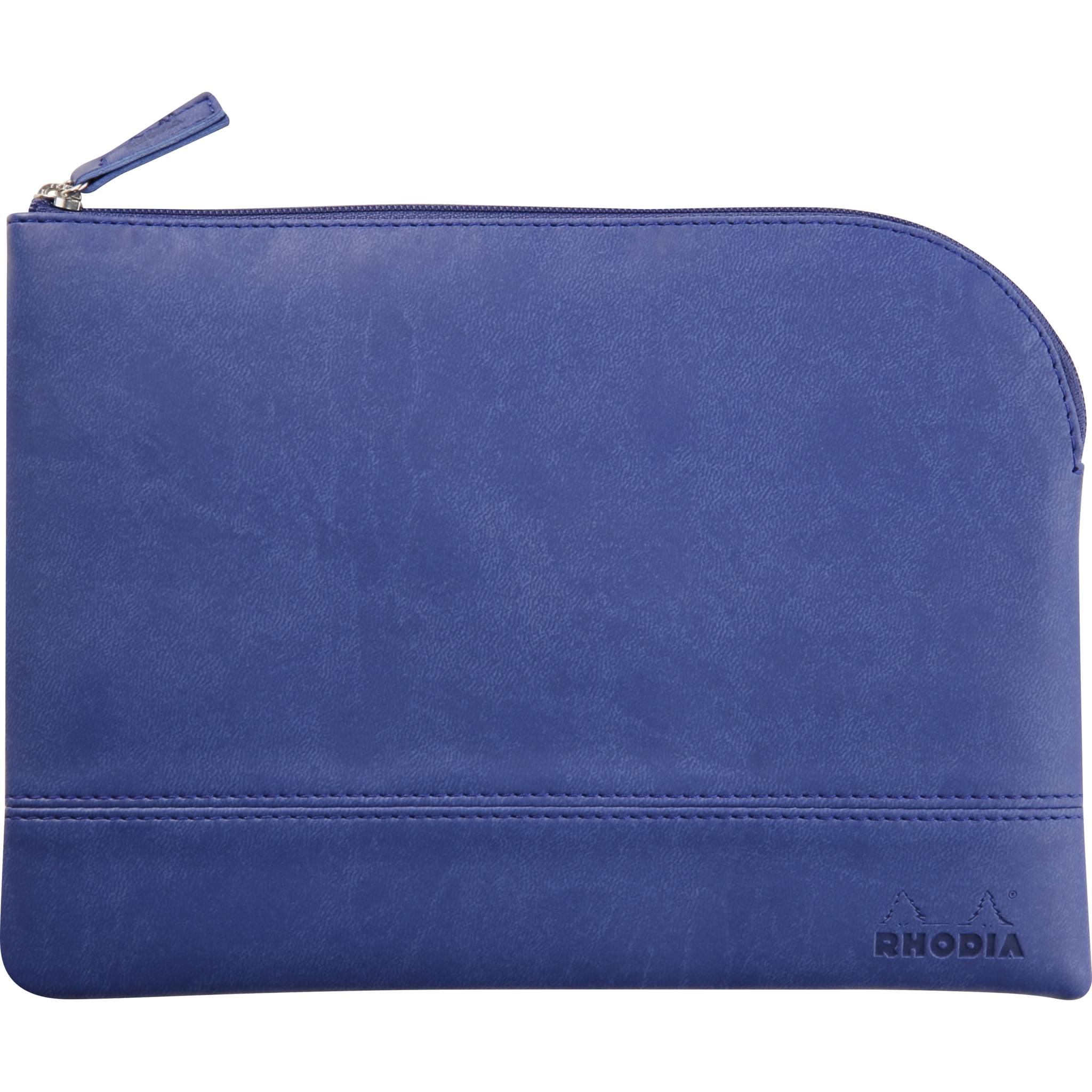 Rhodia Rhodiarama Etui aus Kunstleder Reißverschluss, 16x22 cm Saphir 116638C