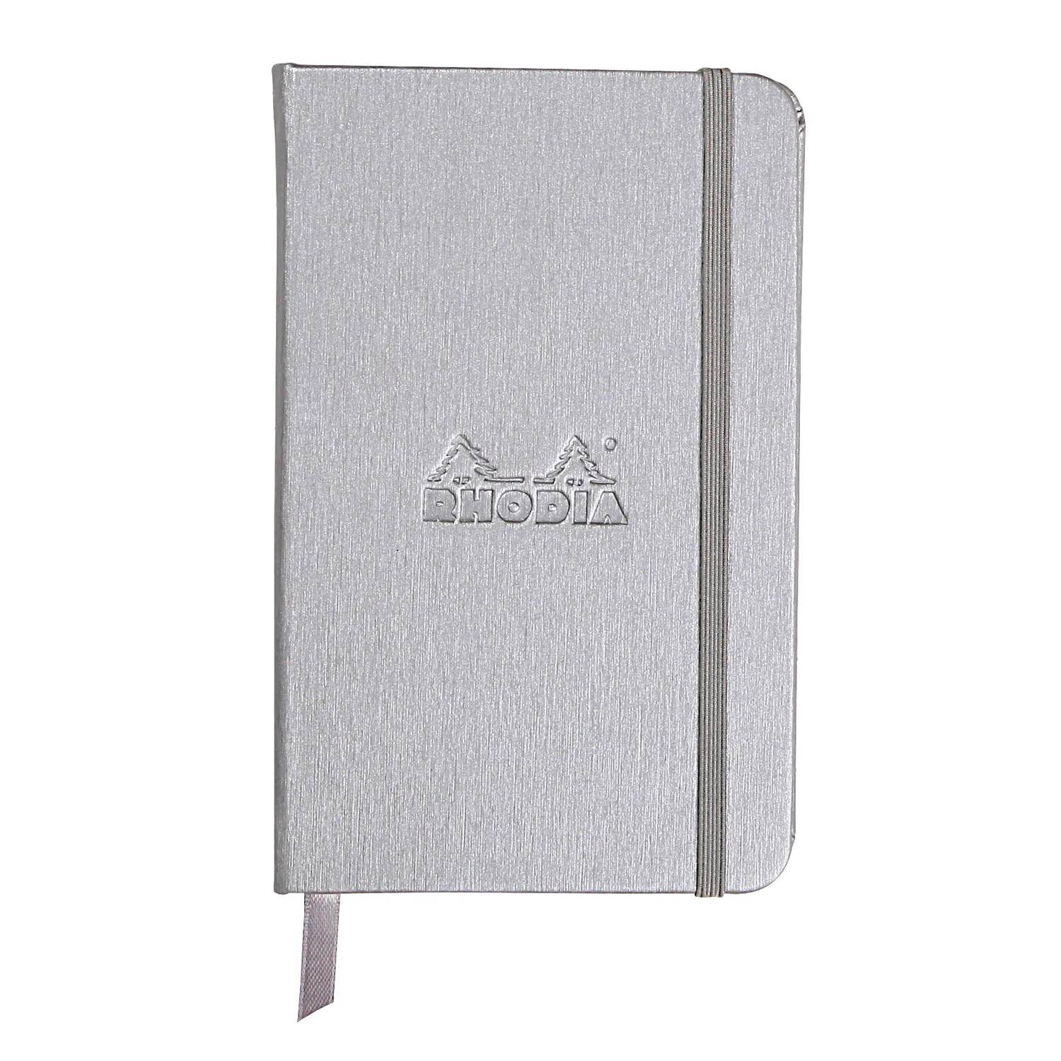 Rhodia Webnotebook Rhodia A6 96 Blatt liniert 90g - Silber 118067C