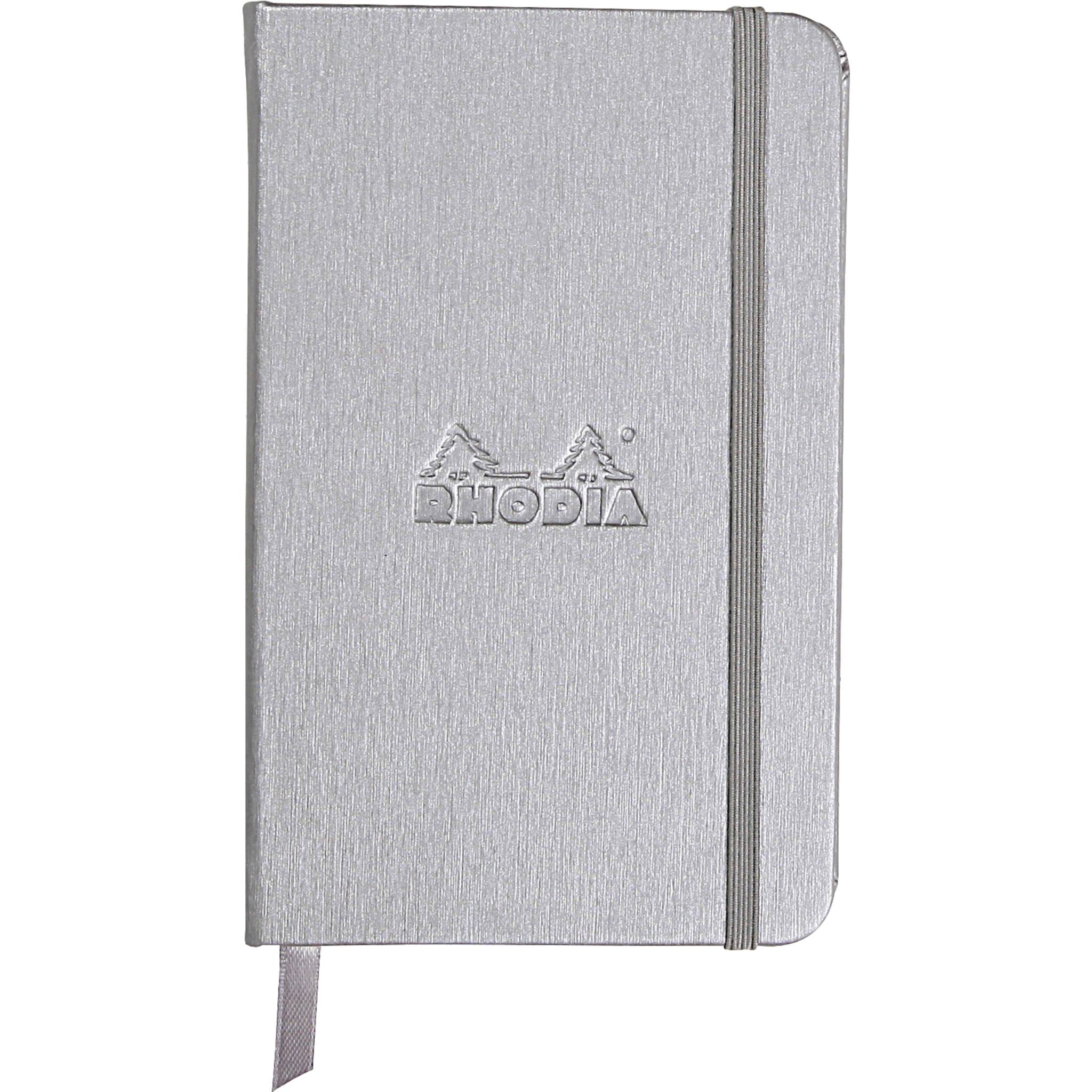 Rhodia Webnotebook Rhodia A6 96 Blatt liniert 90g - Silber 118067C