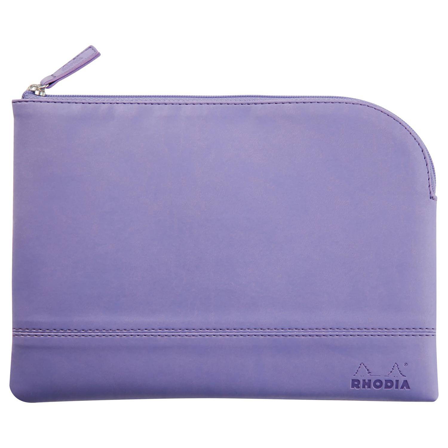 Rhodia Rhodiarama Etui Kunstleder Reißverschluss, 16x22 cm Schwertlilie 116639C