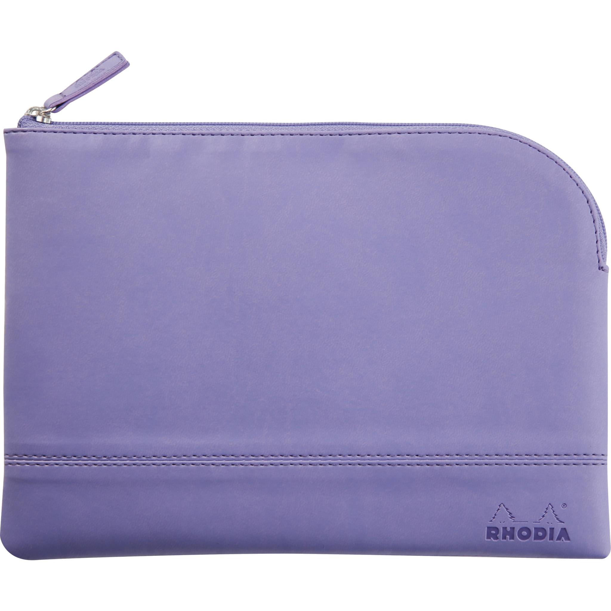Rhodia Rhodiarama Etui Kunstleder Reißverschluss, 16x22 cm Schwertlilie 116639C