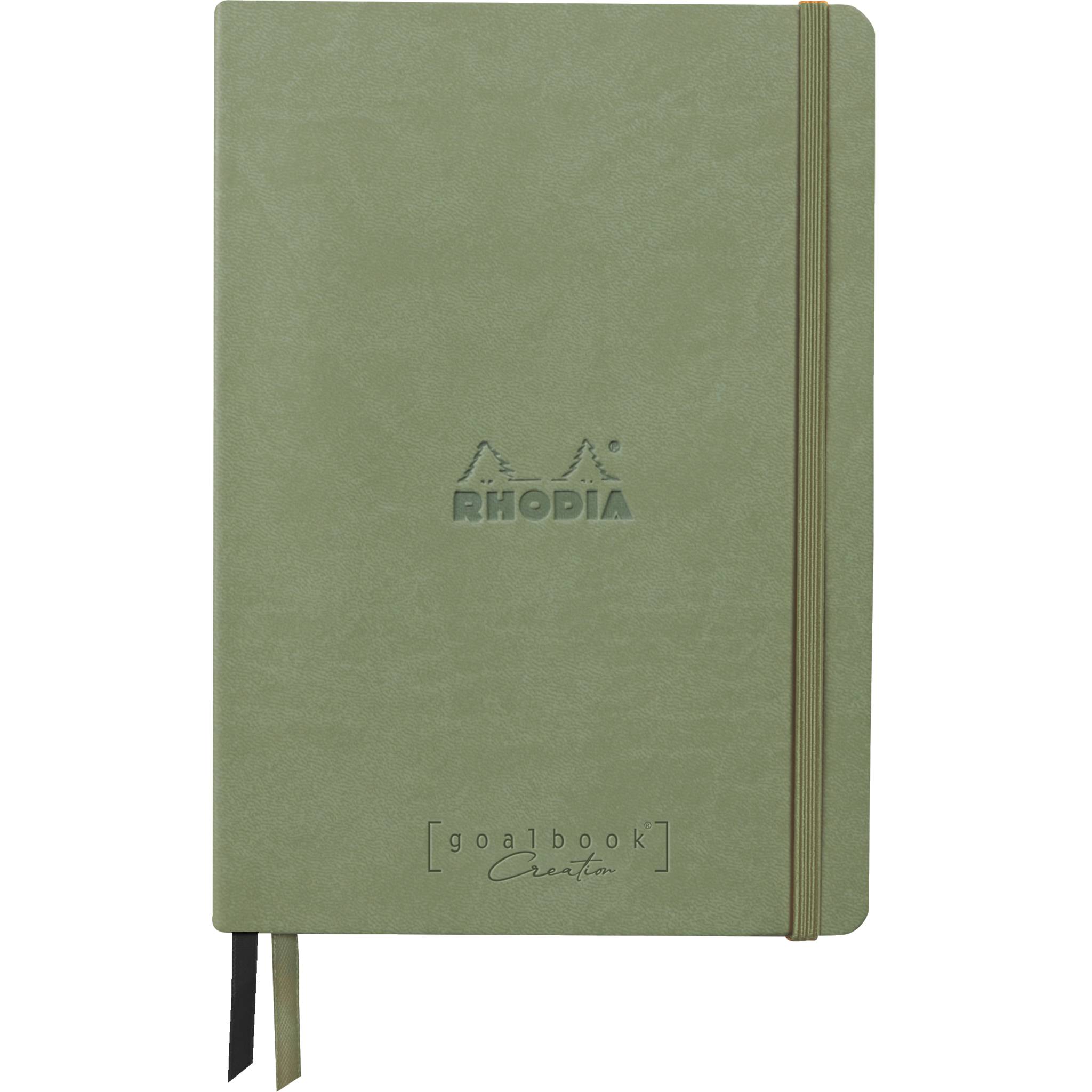 Rhodia Goalbook A5 Umschlag, 80 Bl glattes, kariert/dot 120g, Seladon 194446C