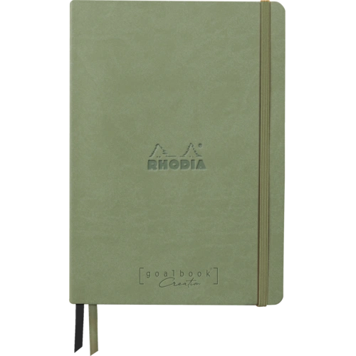 Rhodia Goalbook A5 Umschlag, 80 Bl glattes, kariert/dot 120g, Seladon 194446C Rhodia Goalbook A5 Umschlag, 80 Bl glattes, kariert/dot 120g, Seladon 194446C