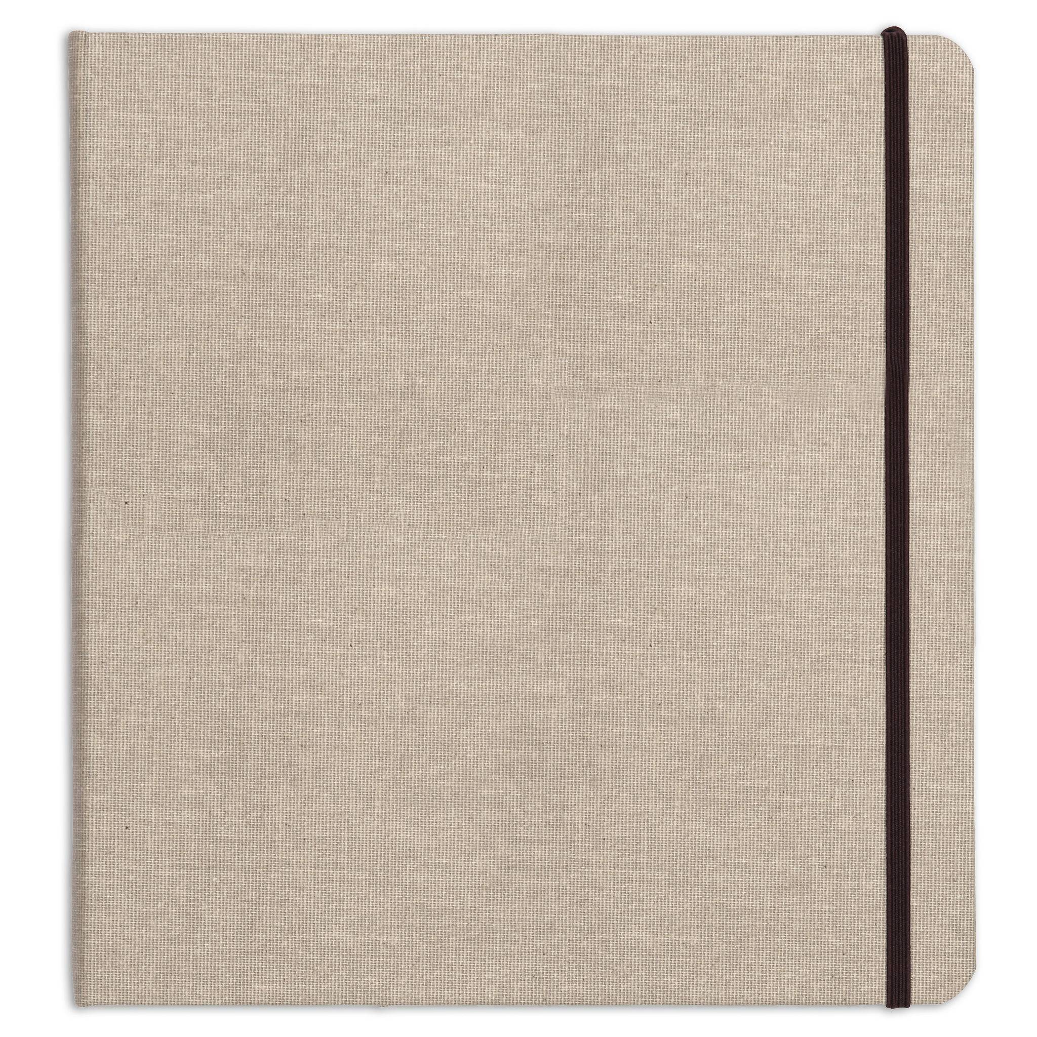 Clairefontaine Reisealbum A6 Goldine Leinen, 32 Blatt 30x30cm Natur 96100C