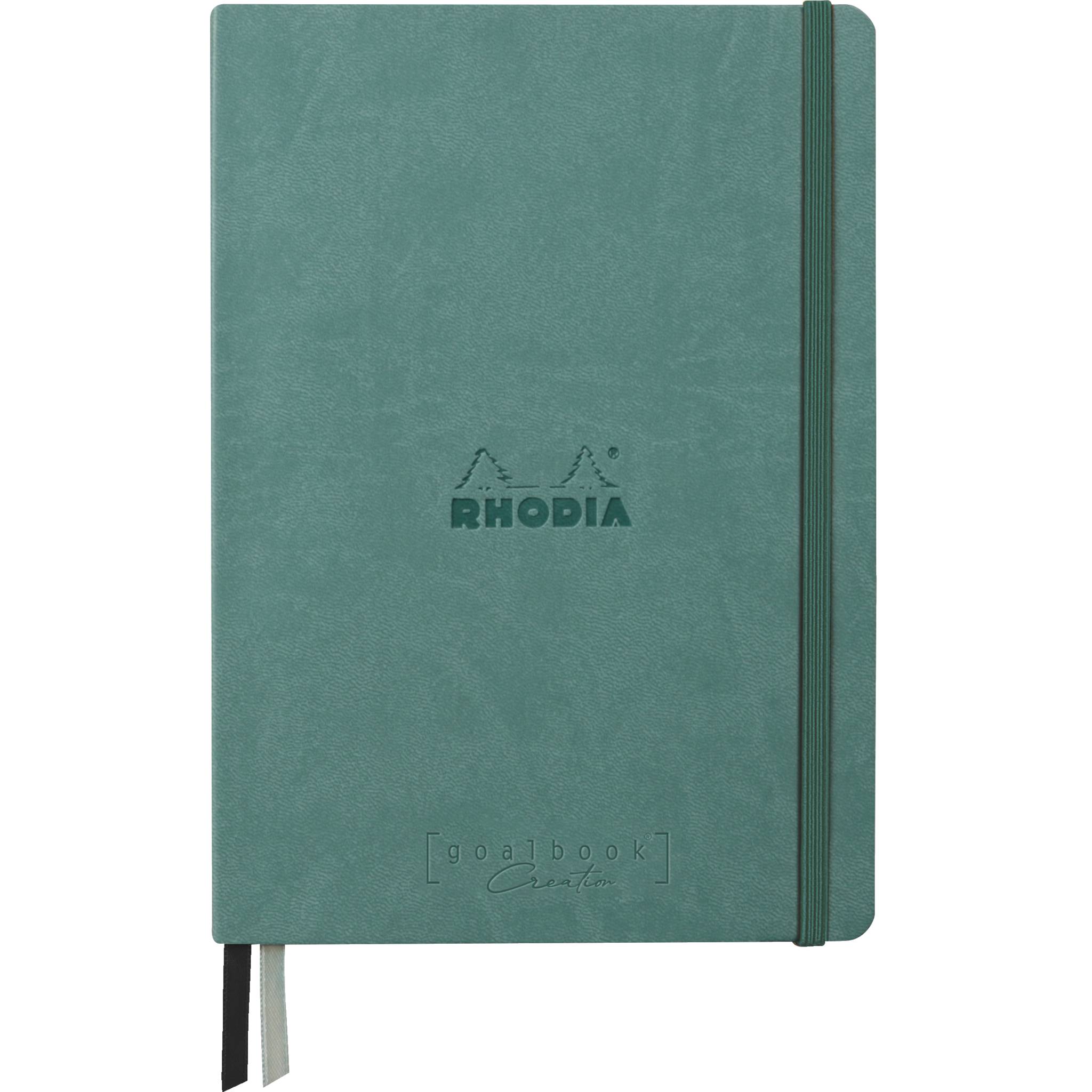 Rhodia Goalbook A5 Umschlag, 80 Bl glattes, kariert/dot 120g, Wassergrün 194448C
