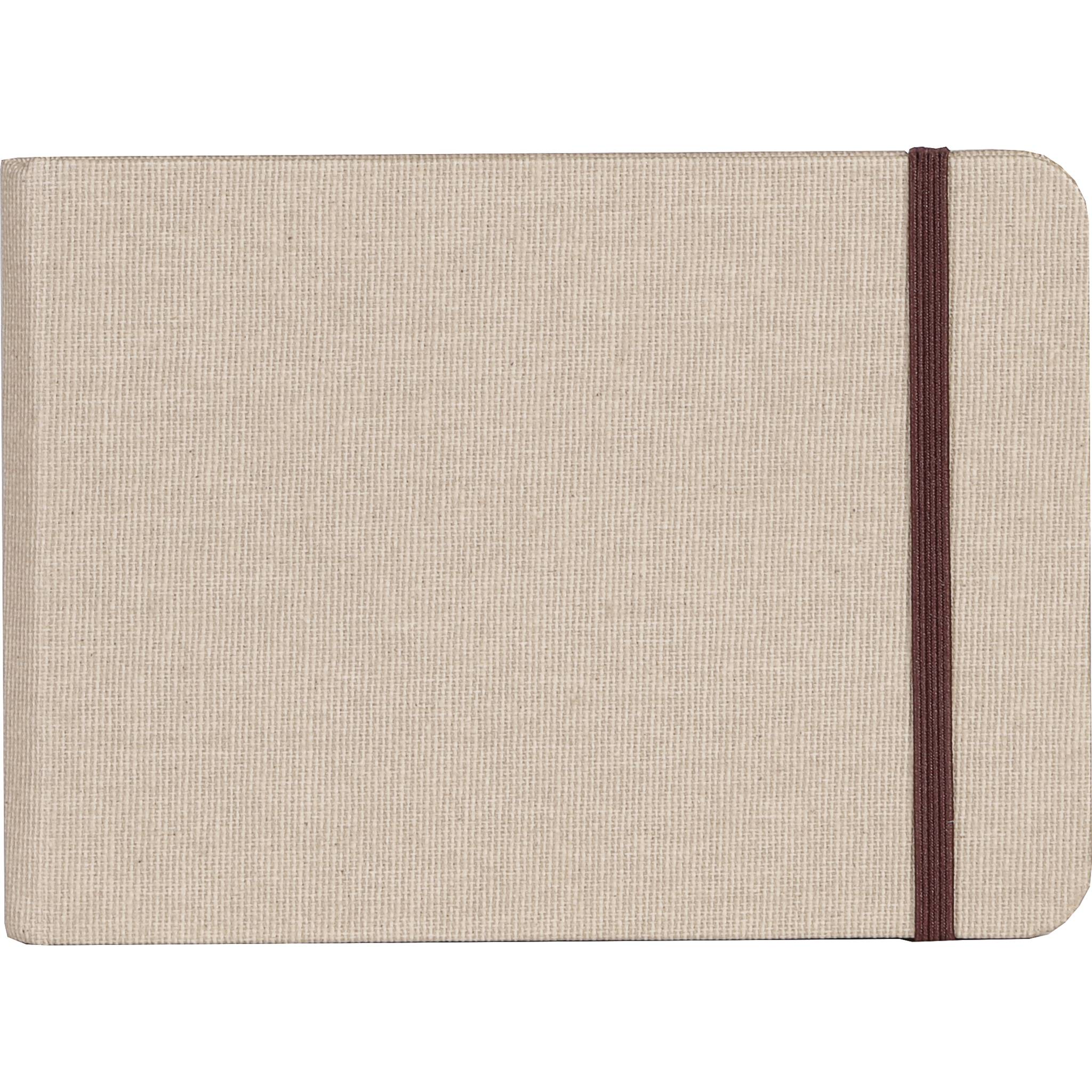 Clairefontaine Reisealbum A6 Goldine Leinen, 32 Blatt 180g - Natur 96101C