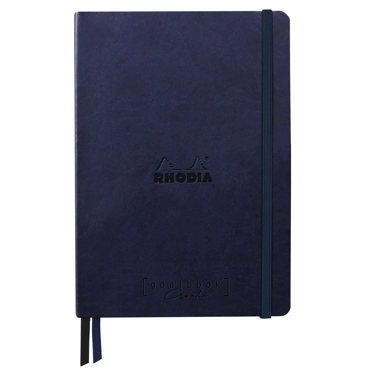 Rhodia Goalbook A5 Umschlag, 80 Bl glattes, kariert/dot 120g, Blau 194449C