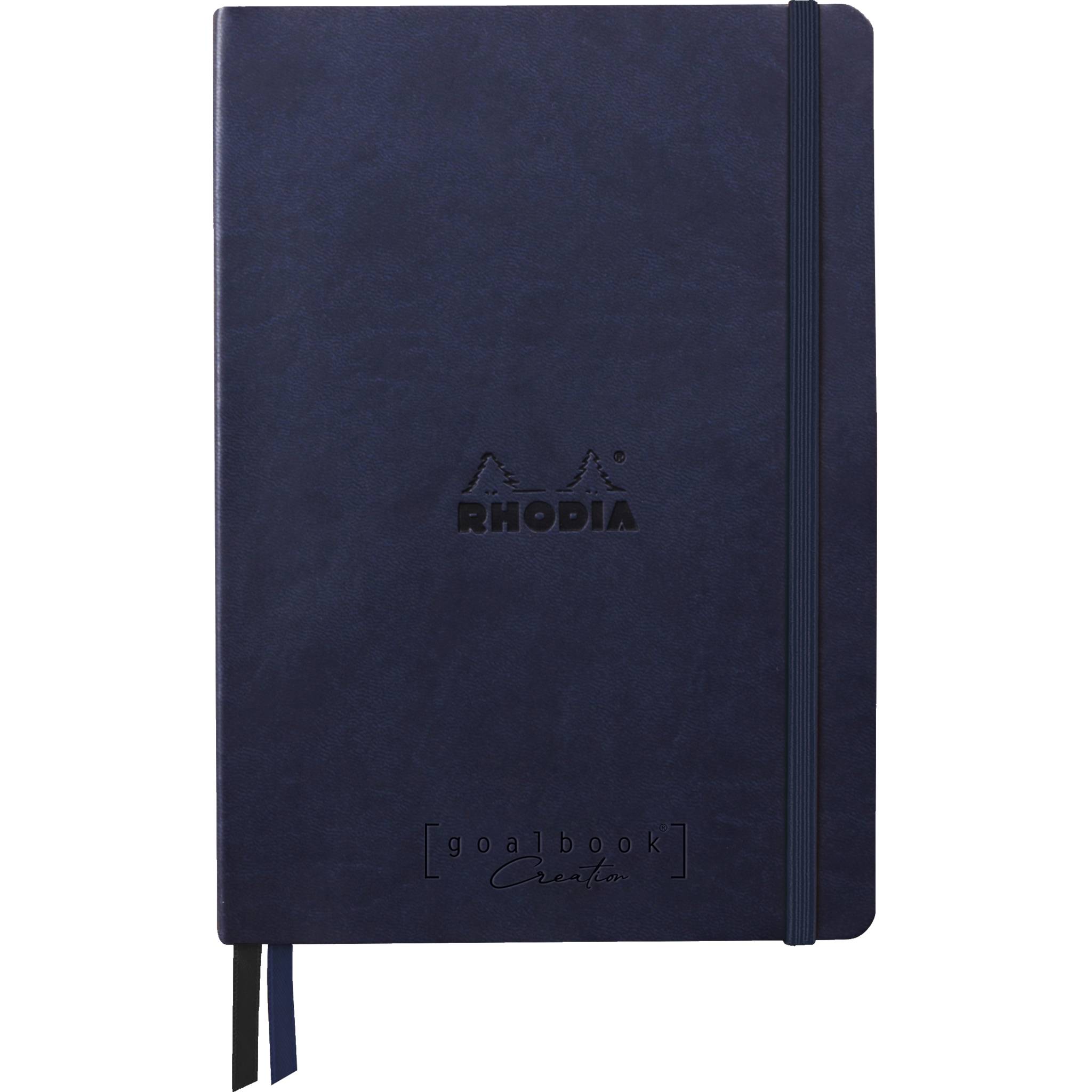 Rhodia Goalbook A5 Umschlag, 80 Bl glattes, kariert/dot 120g, Blau 194449C