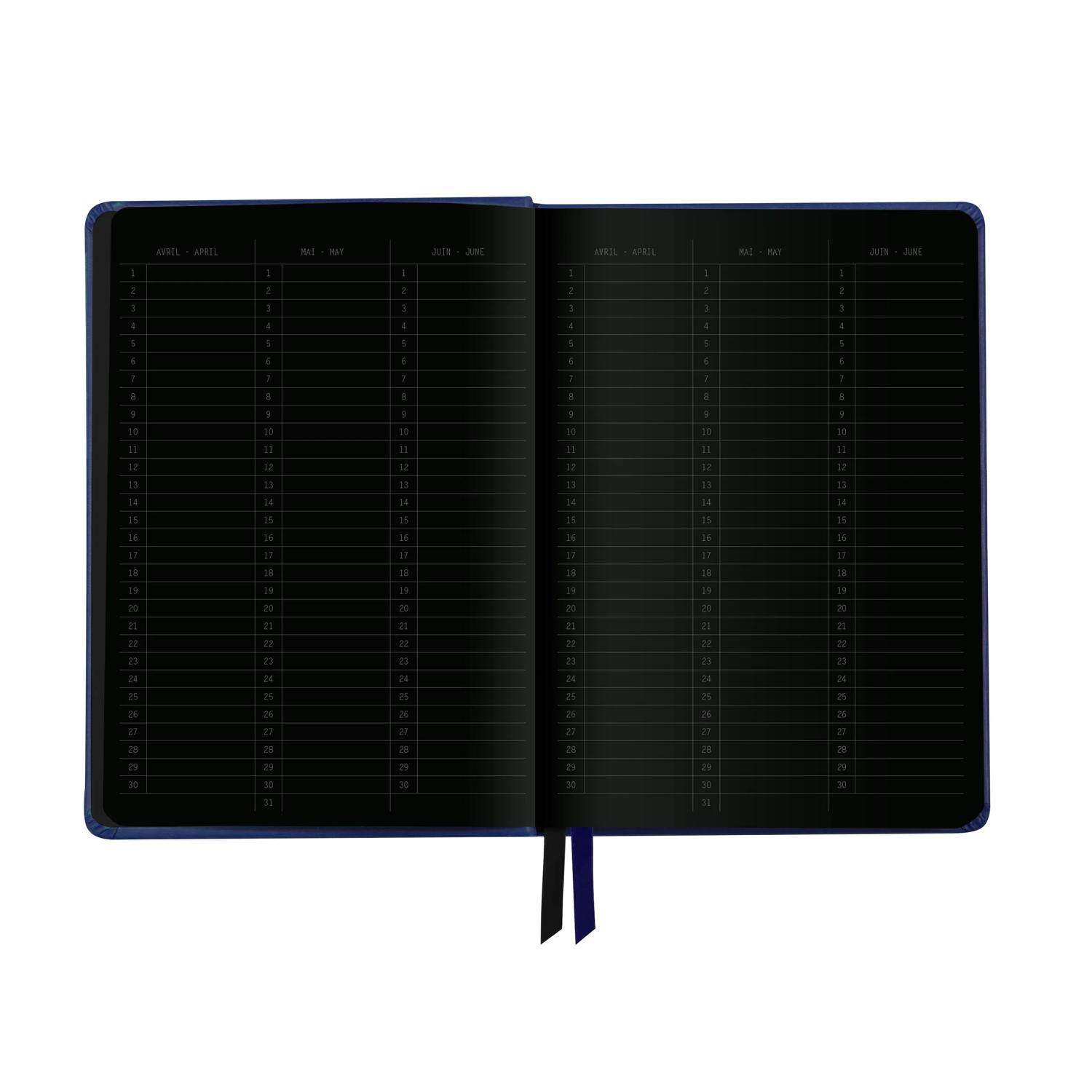 Rhodia Goalbook A5 Umschlag, 80 Bl glattes, kariert/dot 120g, Blau 194449C