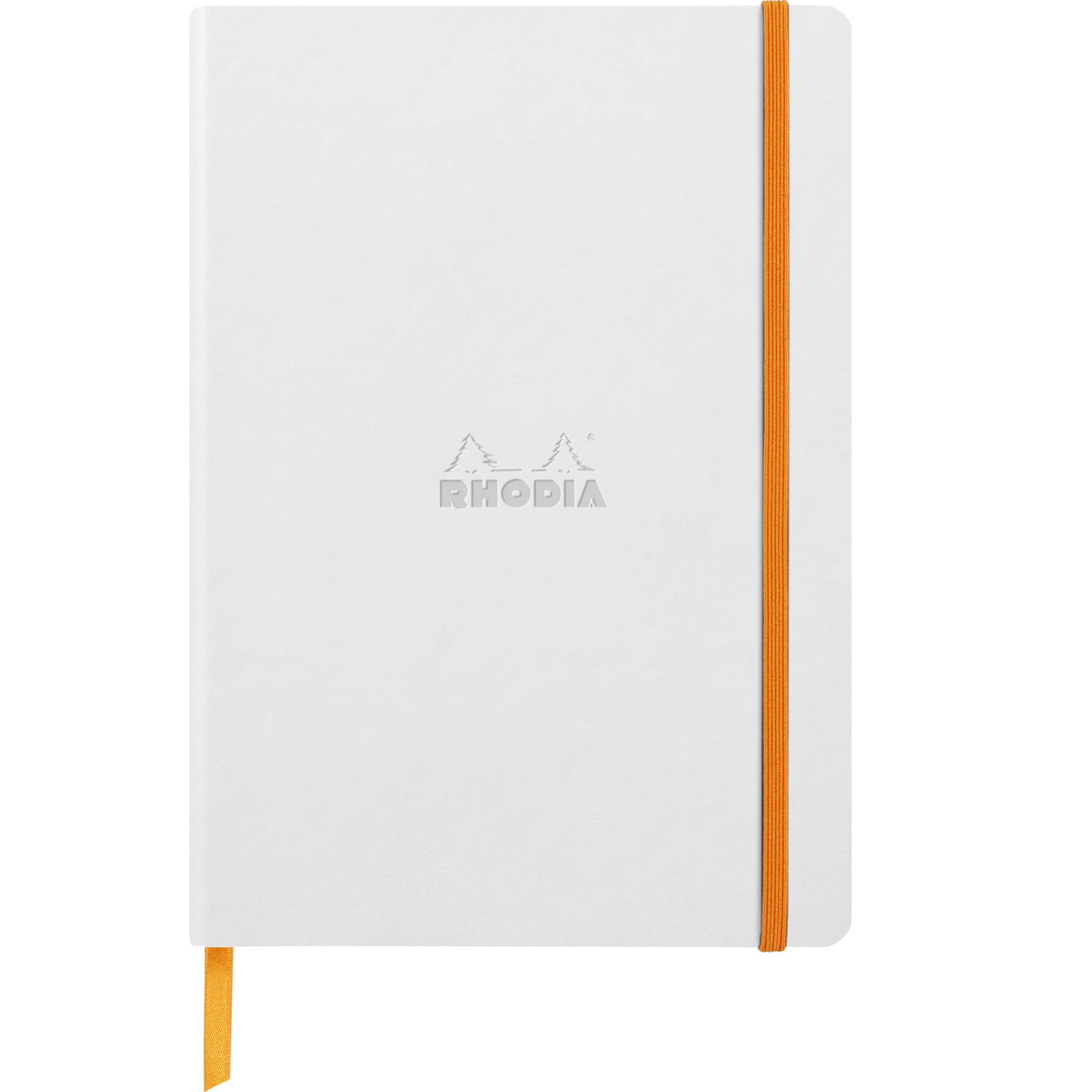 Rhodia Notizbuch A5 Softcover, 80 Bl 90g, dot/punktkariert, Weiß 117480C