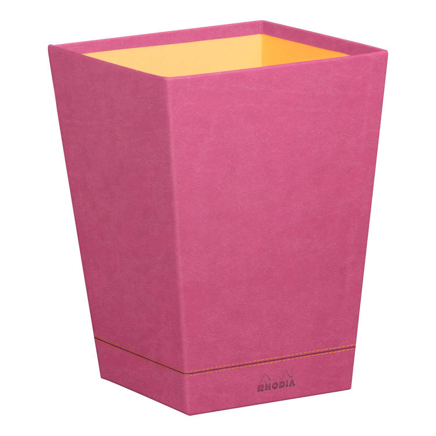 Rhodia Rhodiarama Papierkorb aus Kunstleder, 27x27x32cm - Fuchsia 194628C