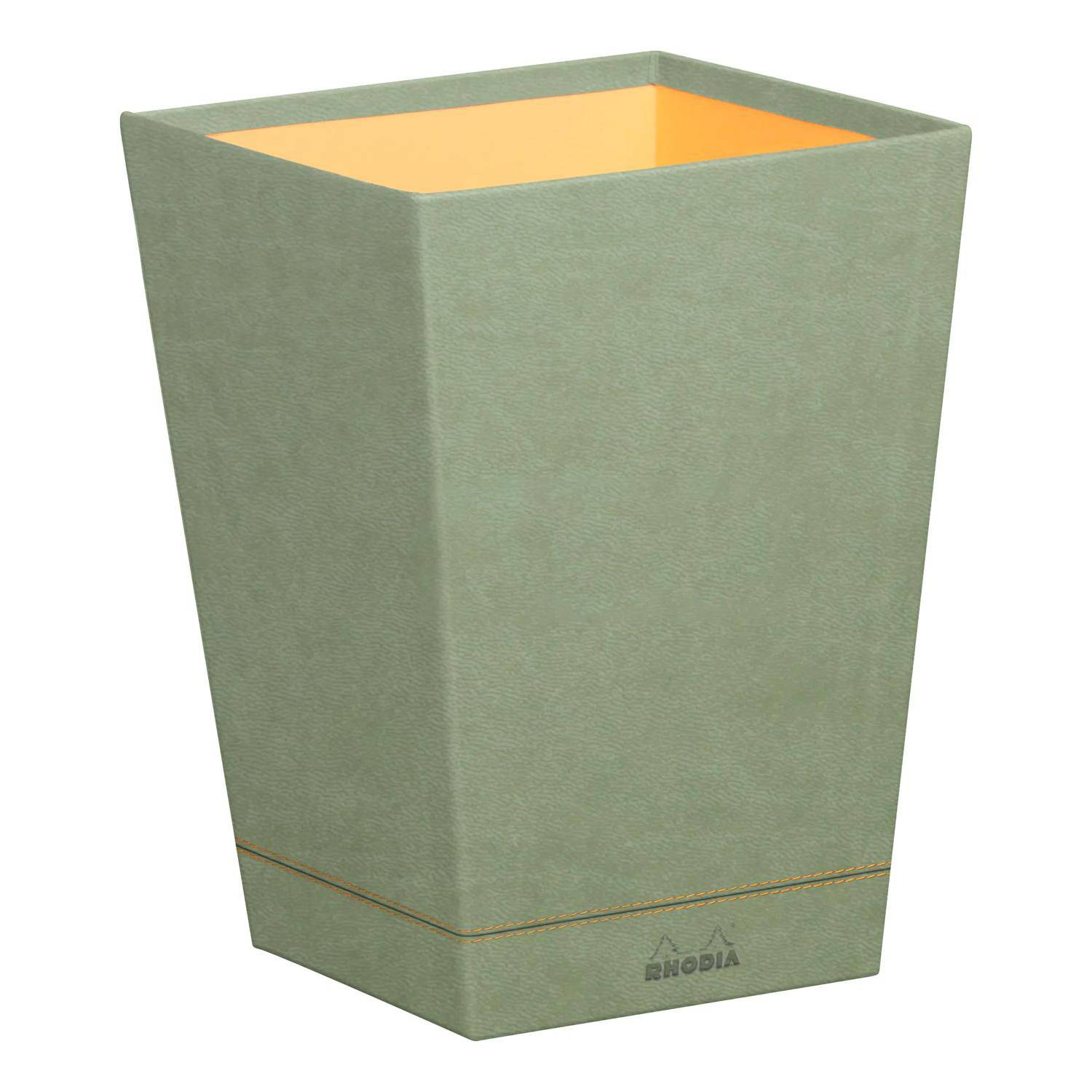 Rhodia Rhodiarama Papierkorb aus Kunstleder, 27x27x32cm - Seladon 194624C