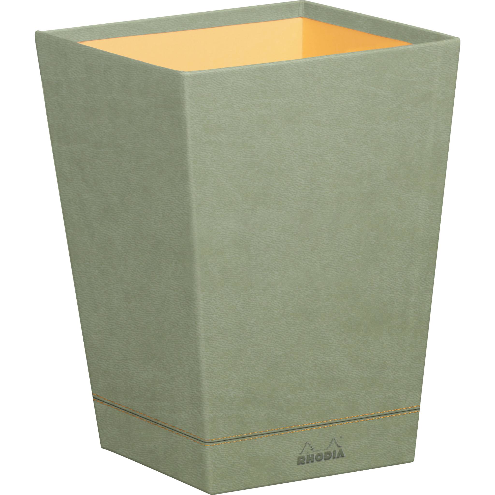 Rhodia Rhodiarama Papierkorb aus Kunstleder, 27x27x32cm - Seladon 194624C