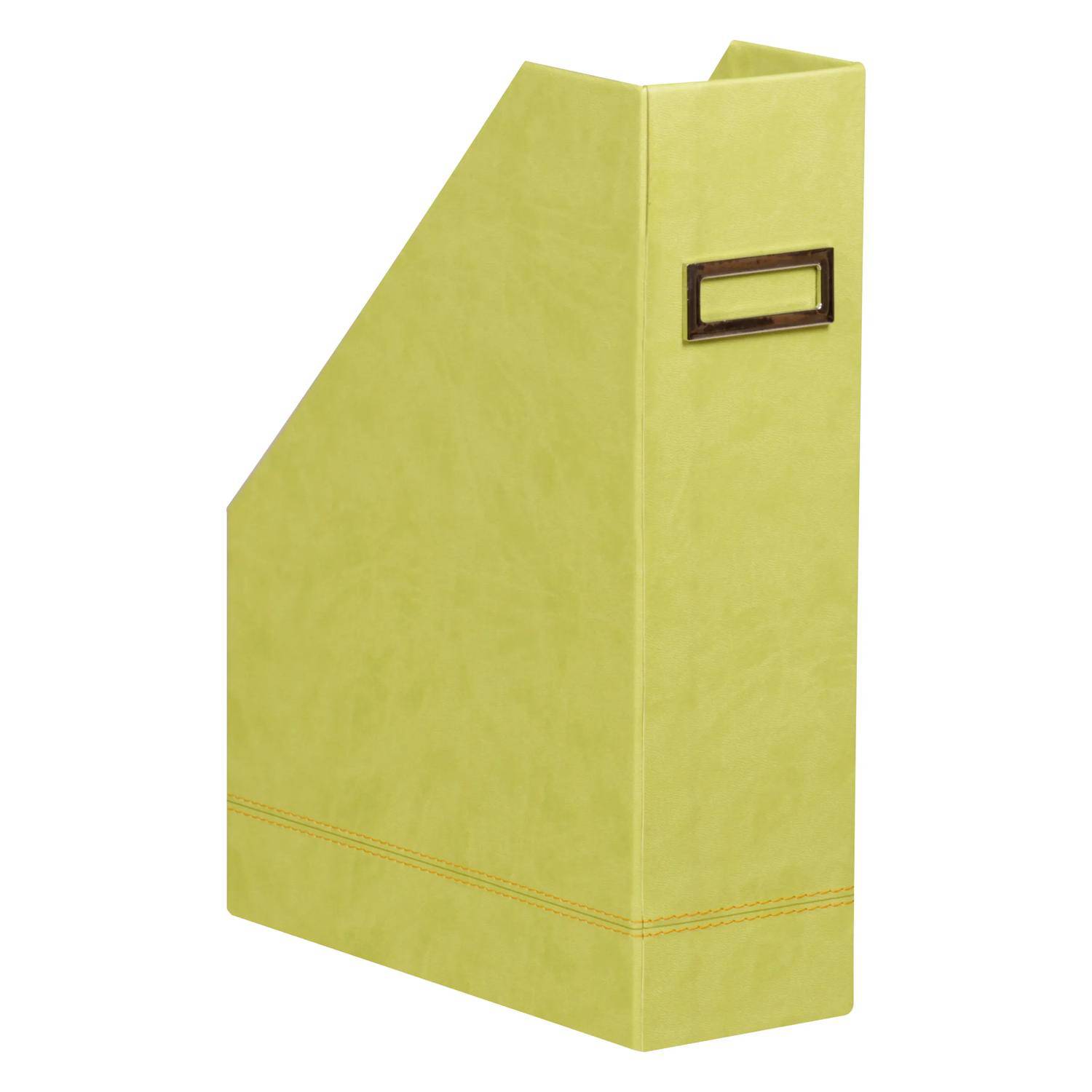 Rhodia Rhodiarama Stehsammler aus Kunstleder, 10x25x31cm - Anisgrün 318836C