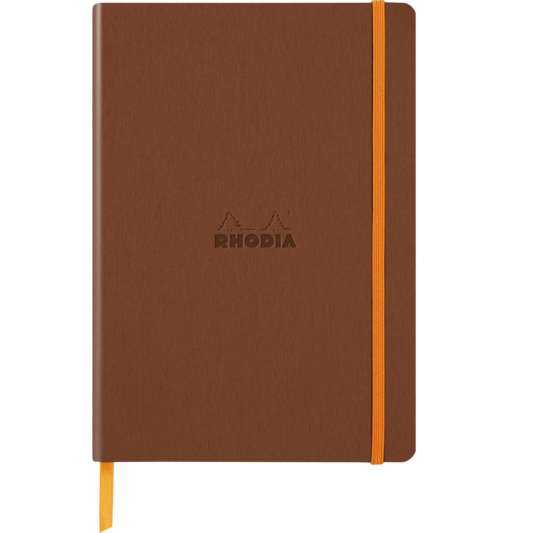 Rhodia Notizbuch A5 Softcover, 80 Bl elfenbein 90g, liniert, Kupfer 117383C