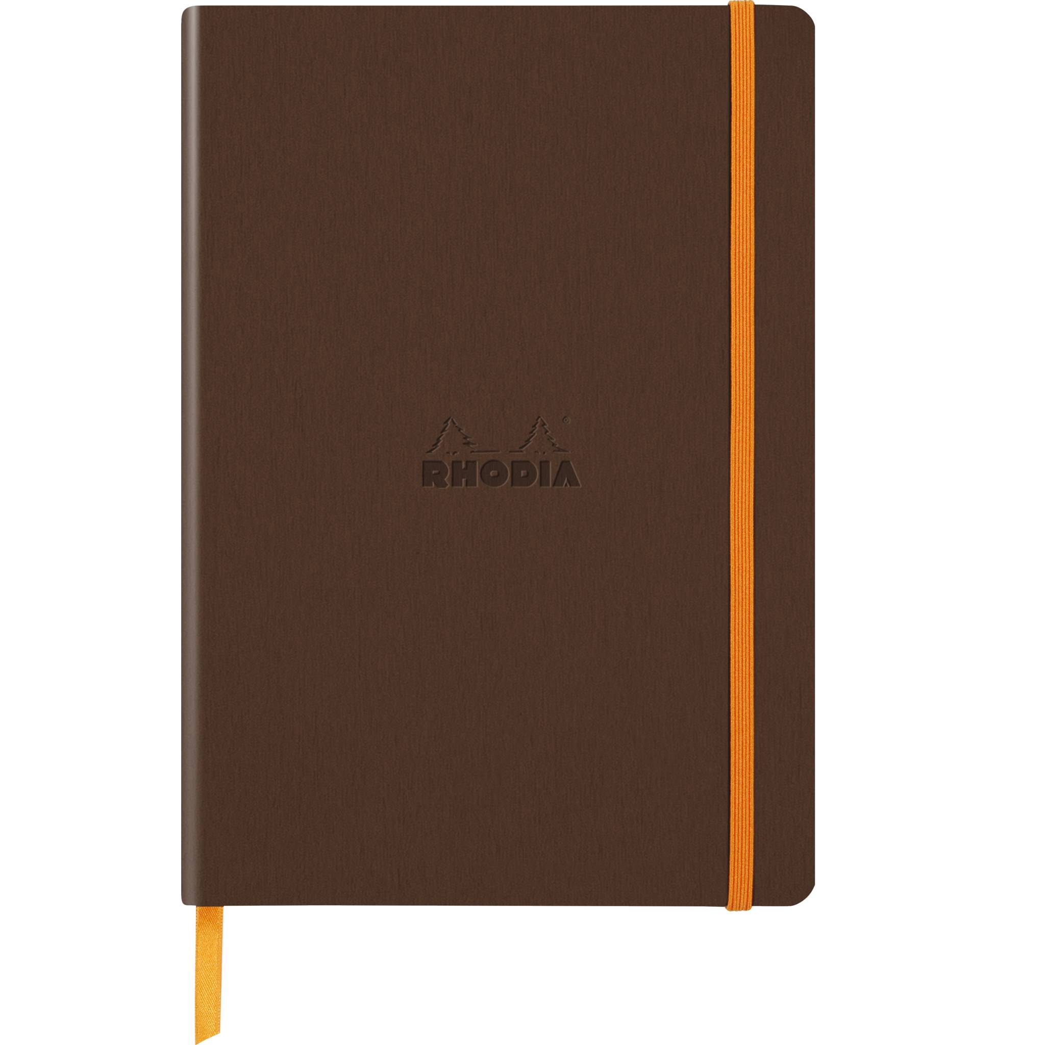 Rhodia Notizbuch A5 Softcover, 80 Bl elfenbein 90g, liniert, Bronze 117384C